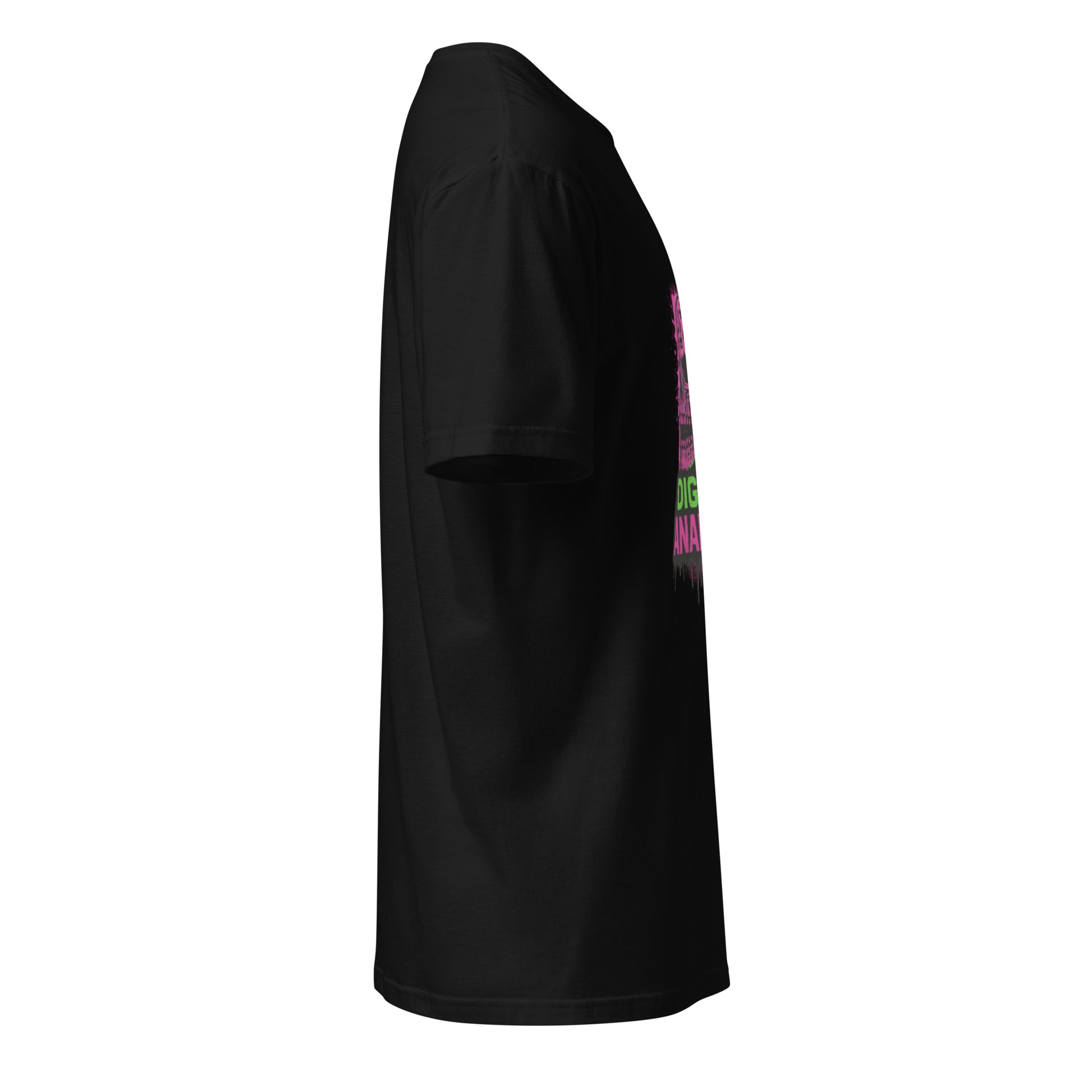 Digital Anarchy - Visual Rebellion - Short-Sleeve Unisex T-Shirt - Graphic Tee - Black -  Right side