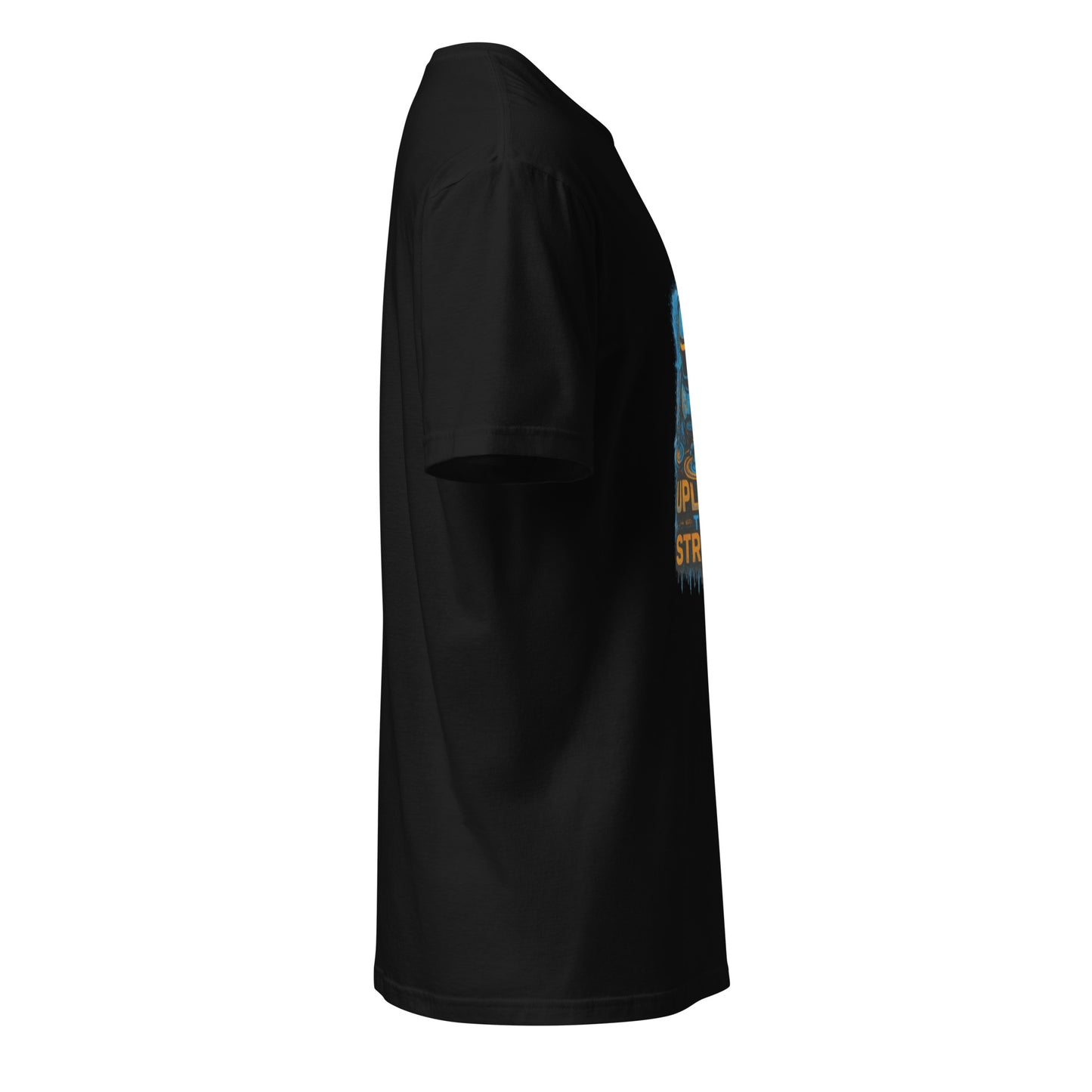 Upload the Streets - Urban Rave - Short-Sleeve Unisex T-Shirt - Graphic Tee - Black - Right side