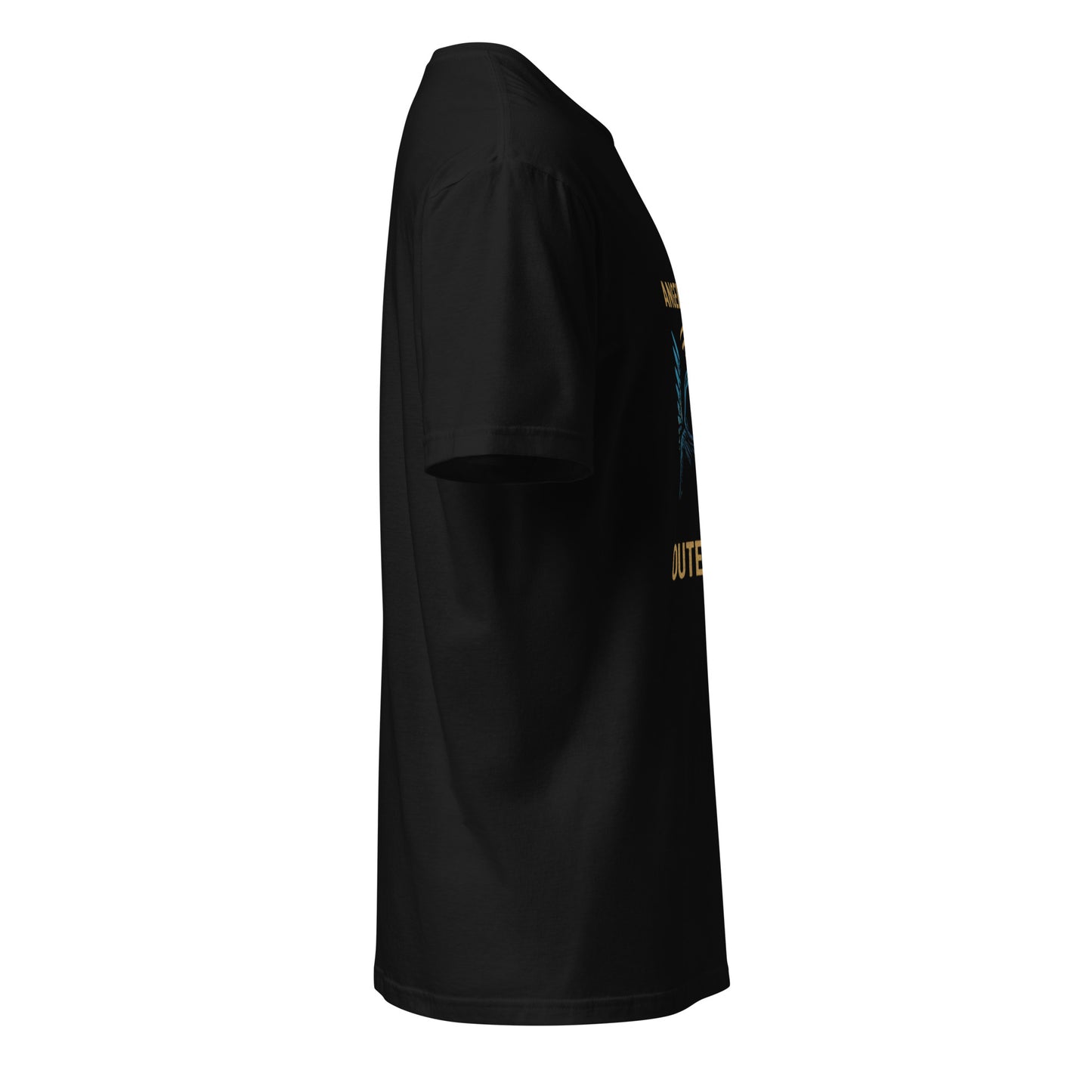 Angel of the Outernet - Winged Hope - Short-Sleeve Unisex T-Shirt - Graphic Tee - Black - Right side