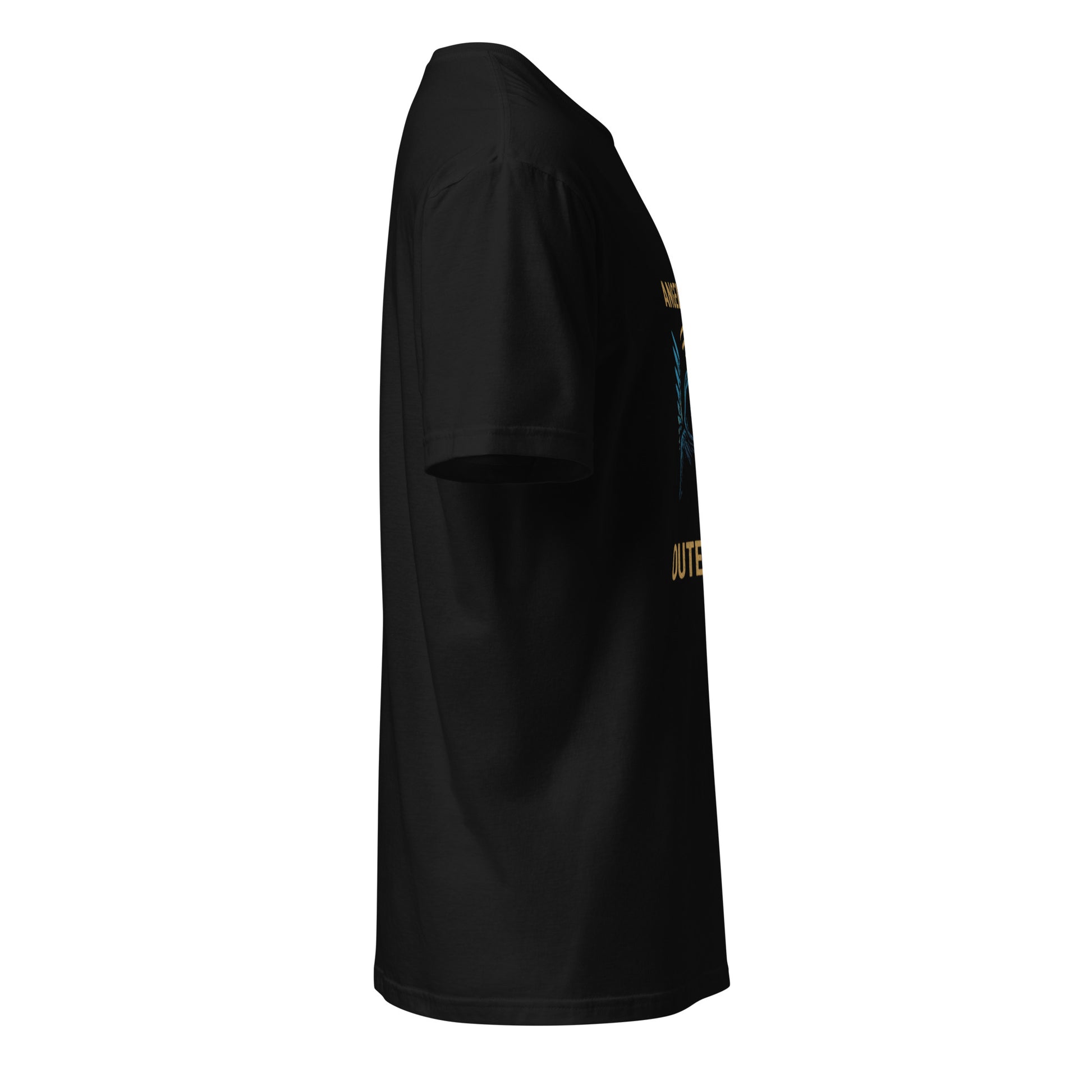 Angel of the Outernet - Winged Hope - Short-Sleeve Unisex T-Shirt - Graphic Tee - Black - Right side