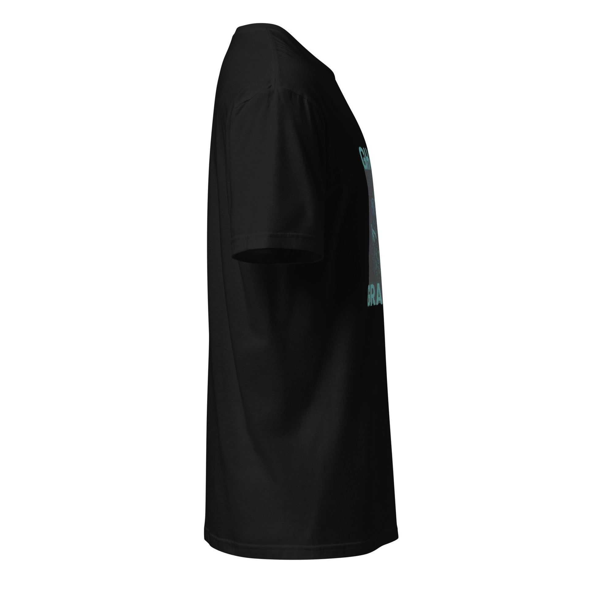 Ghost in the Graffiti - Glitch Apparition - Short-Sleeve Unisex T-Shirt - Graphic Tee - Black - Right side