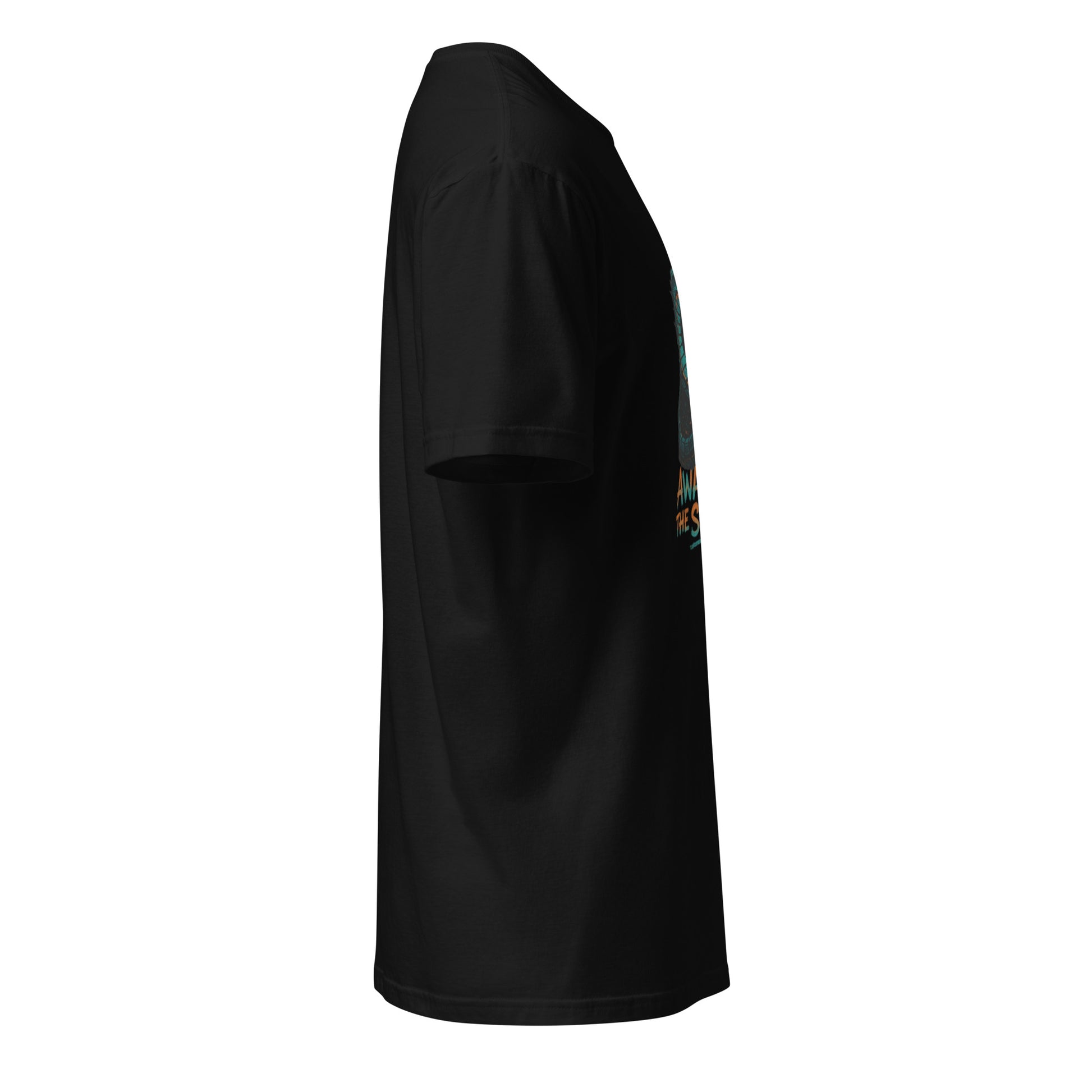 Cyber Serpent - Digital Awakening - Short-Sleeve Unisex T-Shirt - Graphic Tee - Black - Right side