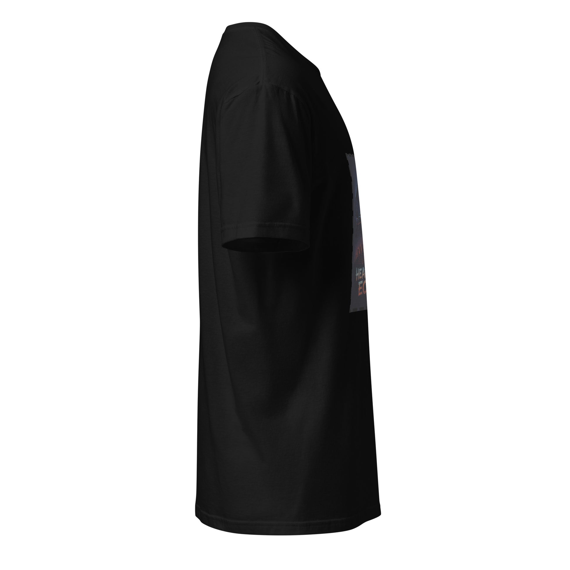 Echo City Prophet - Hear The Echo - Short-Sleeve Unisex T-Shirt - Graphic Tee - Black - Right side