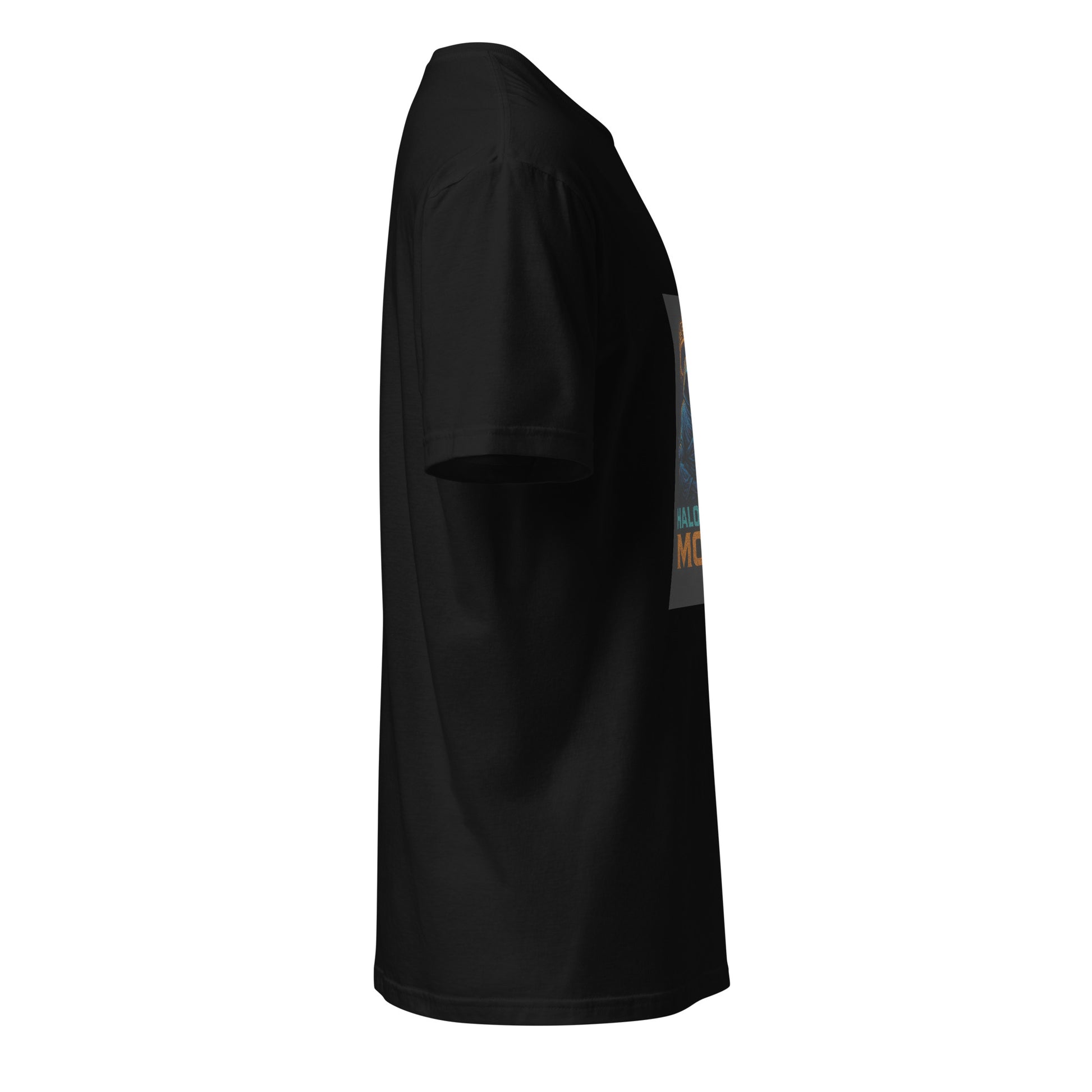 Halo Hack Monk - Digital Calm - Short-Sleeve Unisex T-Shirt - Graphic Tee - Black - Right side