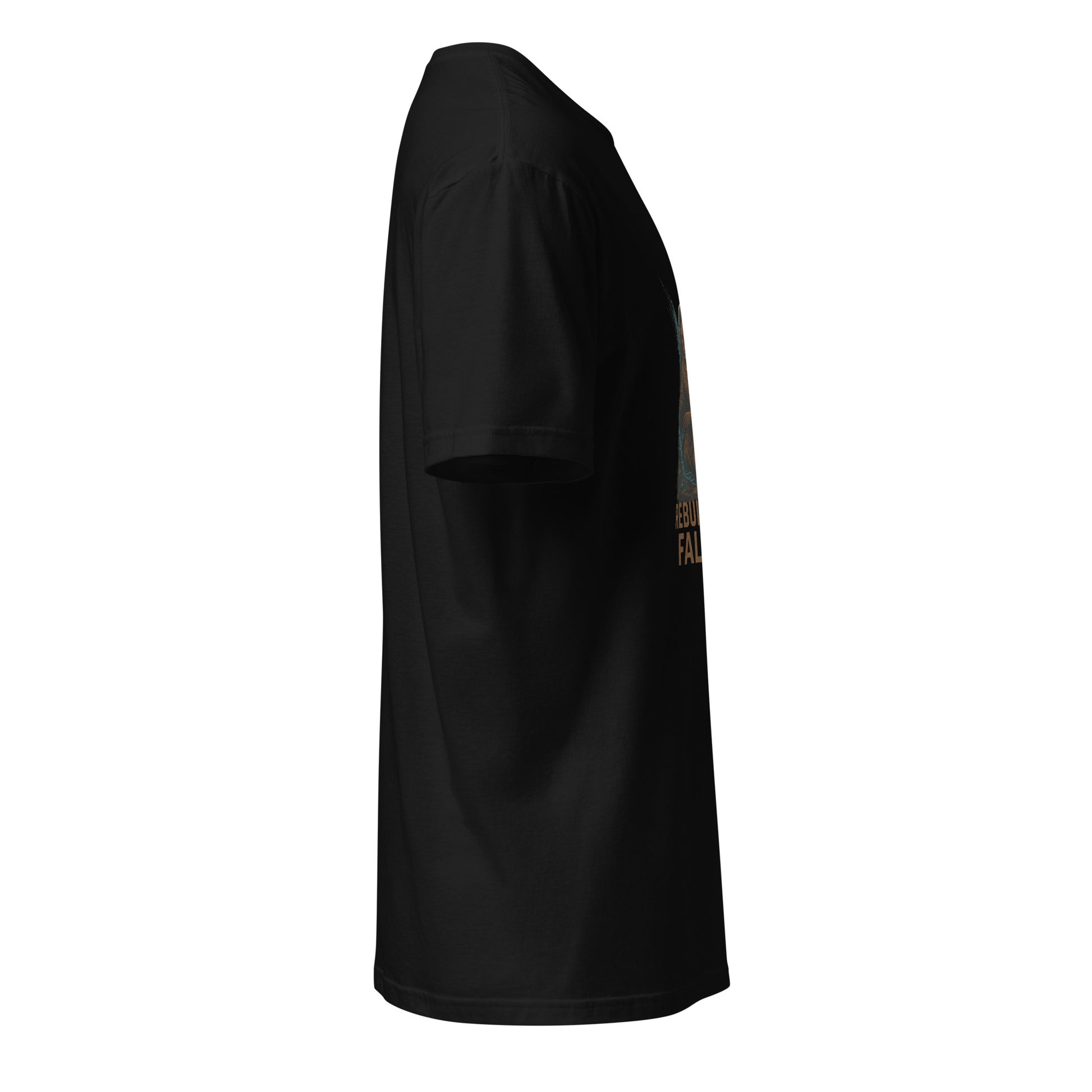 Digital Saint of Ruins - Cyber Faith - Short-Sleeve Unisex T-Shirt - Graphic Tee - Black - Right side