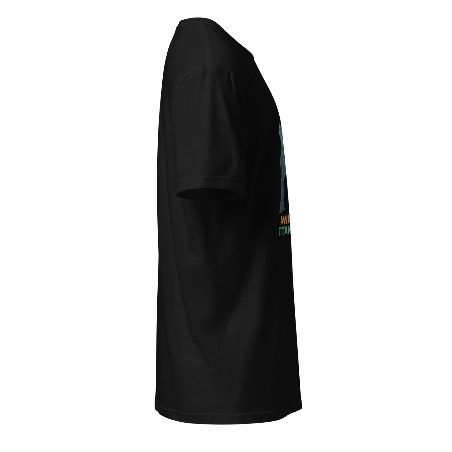 Neo Titan Gear - Bio-Mech Evolution - Short-Sleeve Unisex T-Shirt - Graphic Tee - Black - Right side