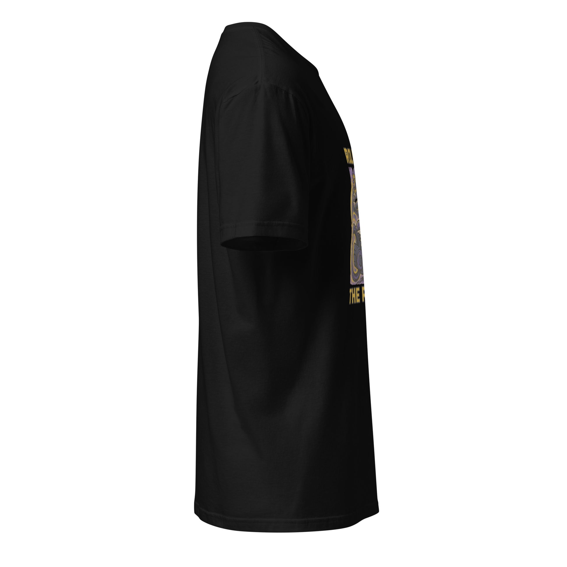 Helix Drifters – Rebel Mono-Wheel Hover Riders - Short-Sleeve Unisex T-Shirt - Graphic Tee - Black - Right side