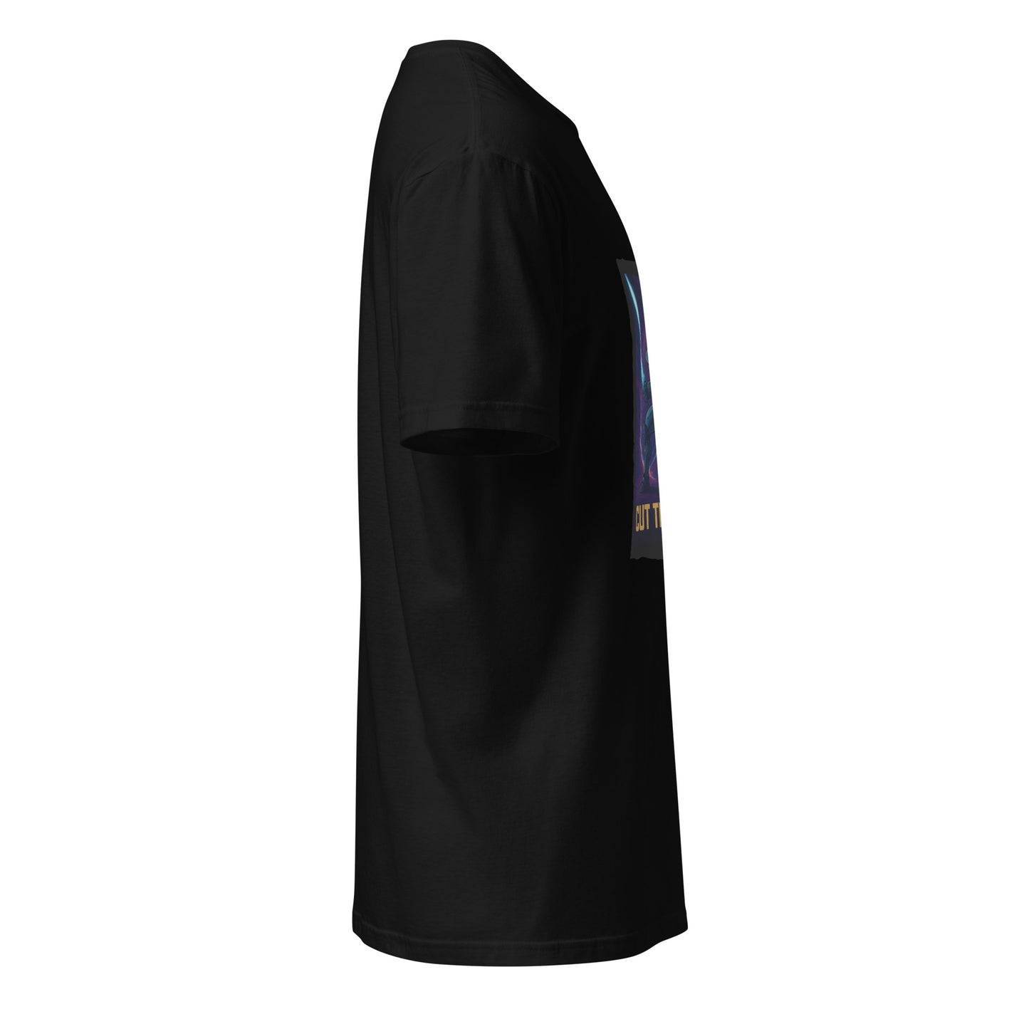 Photon Rift Warrior – Dimensional Blade Champion - Short-Sleeve Unisex T-Shirt - Graphic Tee - Black - Right side