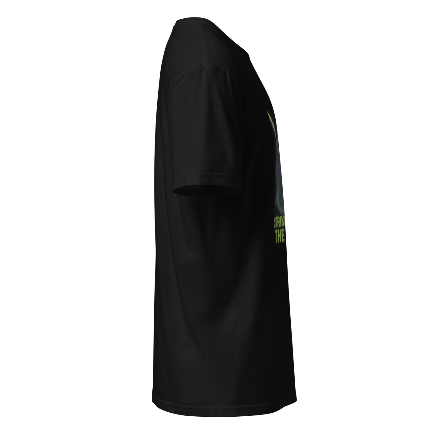 Astro Cobra Dragoon – Void-Serpent Warlord - Short-Sleeve Unisex T-Shirt - Graphic Tee - Black - Right side