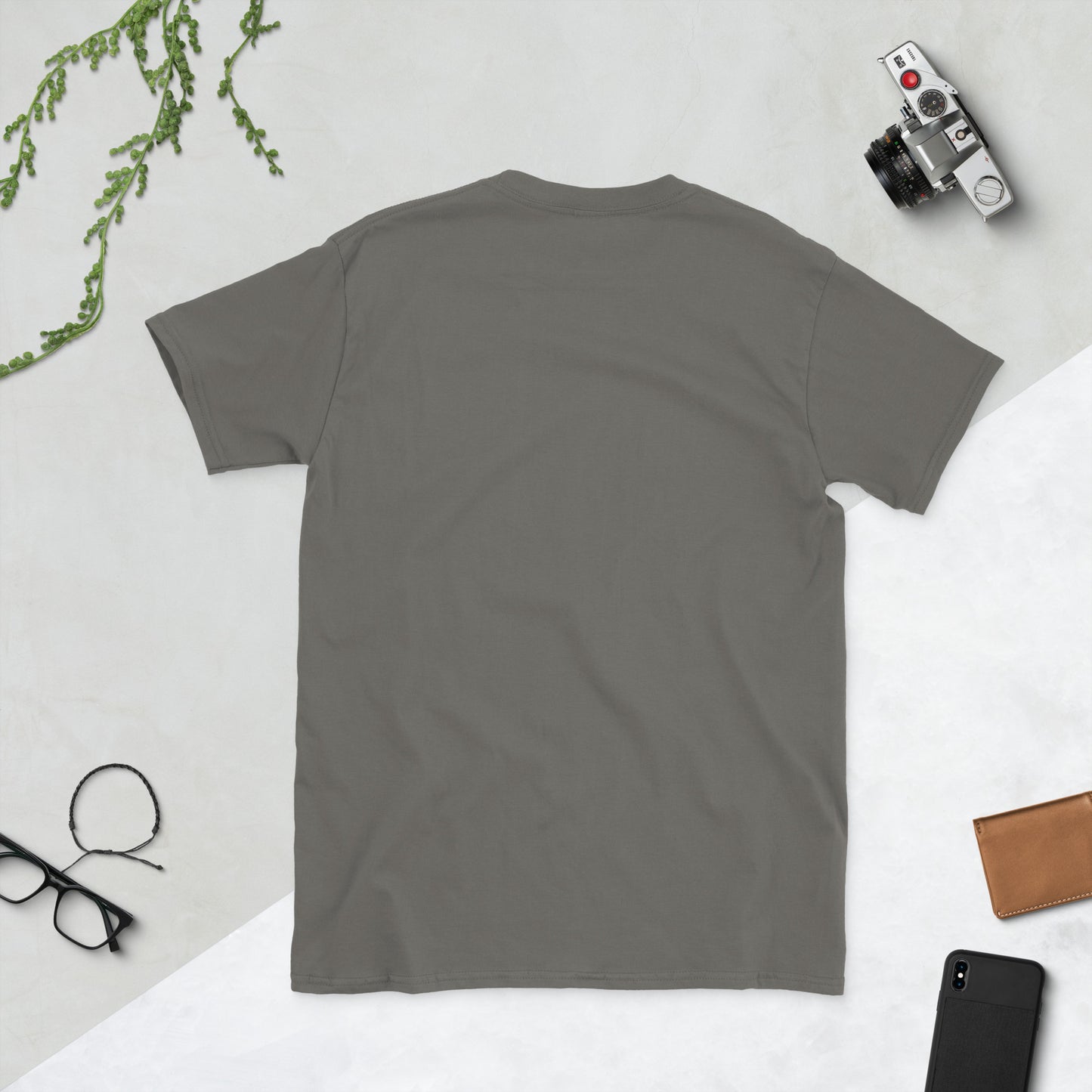 Jet Set - Sunset Above The Clouds - Short-Sleeve Unisex T-Shirt - Graphic Tee - Charcoal - Back