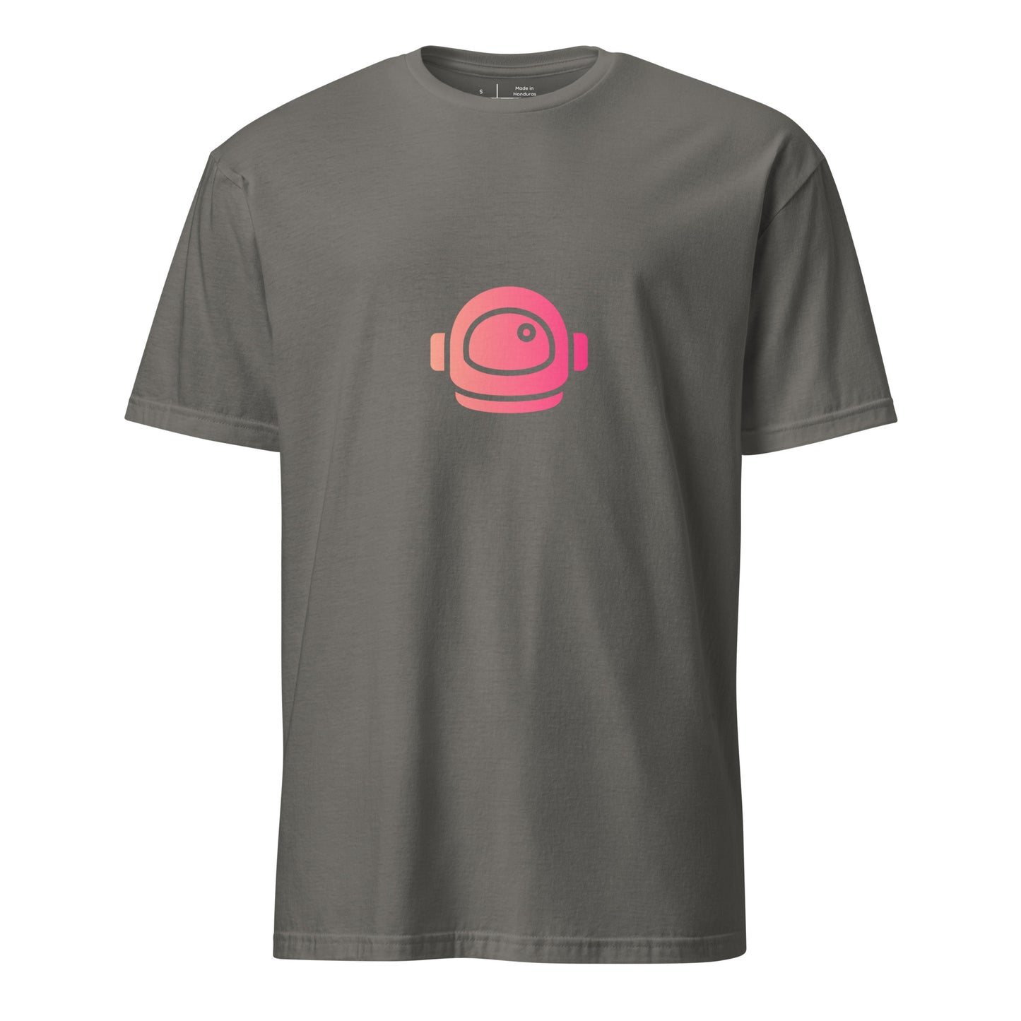 Space Helmet - Retro Explorer Edition - Short-Sleeve Unisex T-Shirt - Graphic Tee - Charcoal - Front