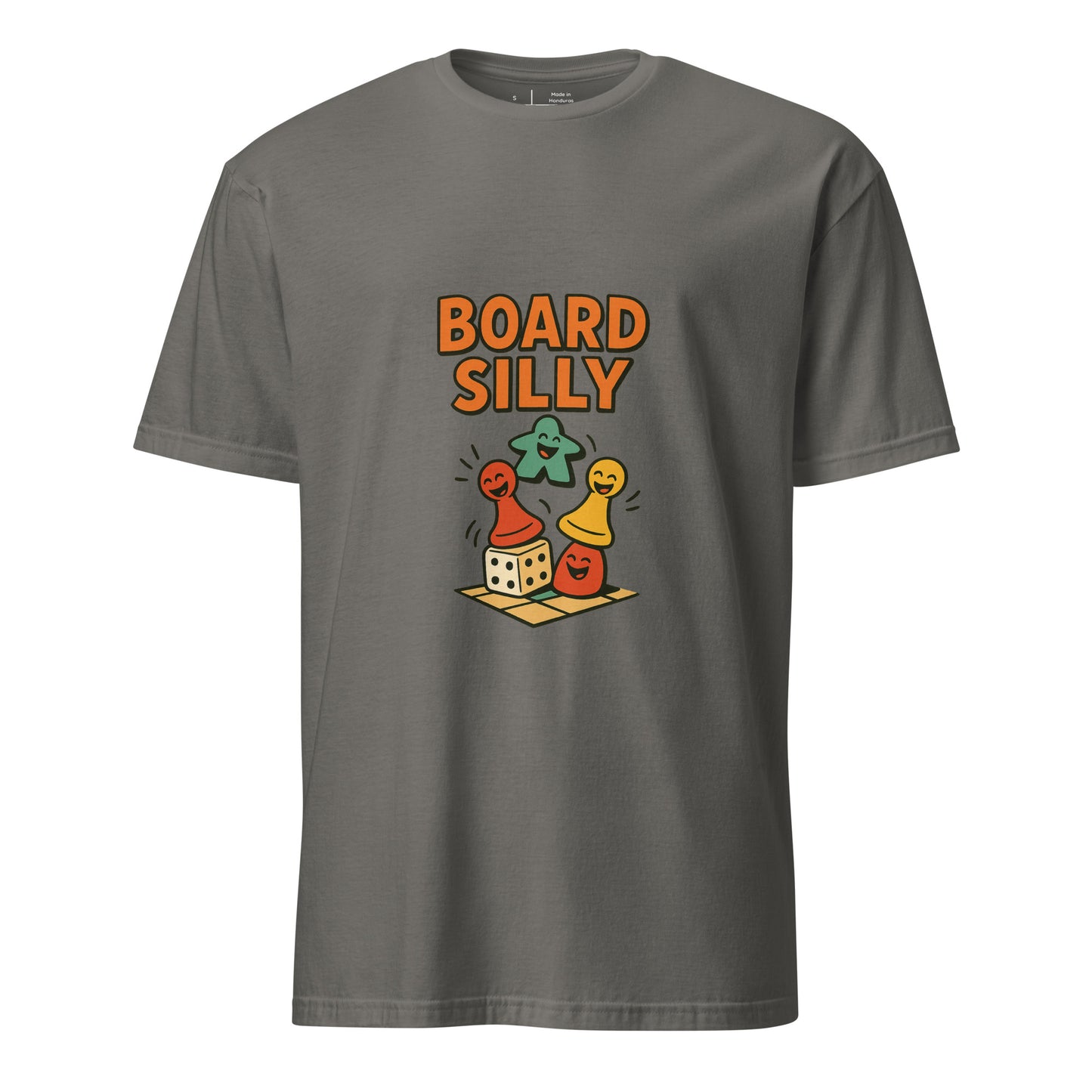 Board Silly – Ultimate Board Game - Short-Sleeve Unisex T-Shirt - Graphic Tee - Charcoal - Front