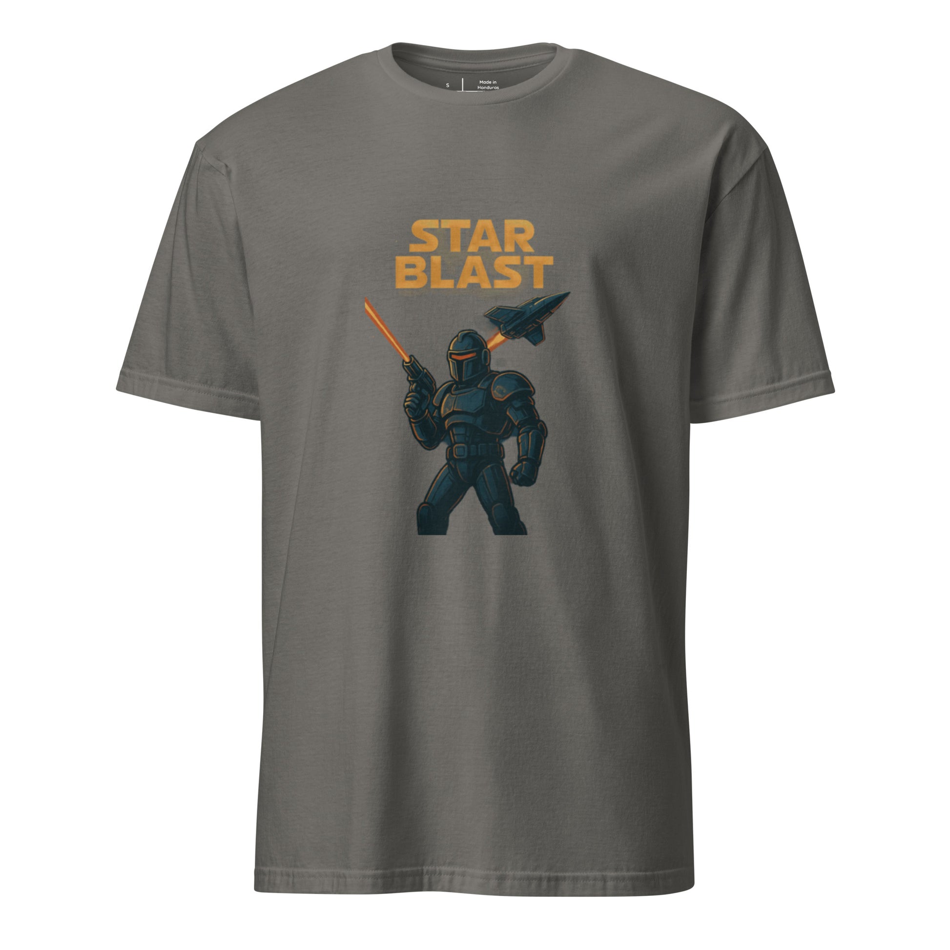 Star Blast - Sci-Fi Adventure - Short-Sleeve Unisex T-Shirt - Graphic Tee - Charcoal - Front