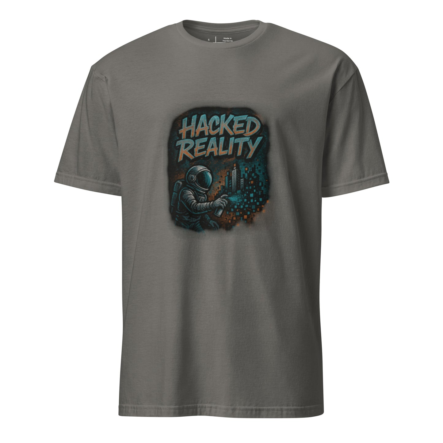Hacked Reality - Creative Resistance - Short-Sleeve Unisex T-Shirt - Graphic Tee - Charcoal - Front