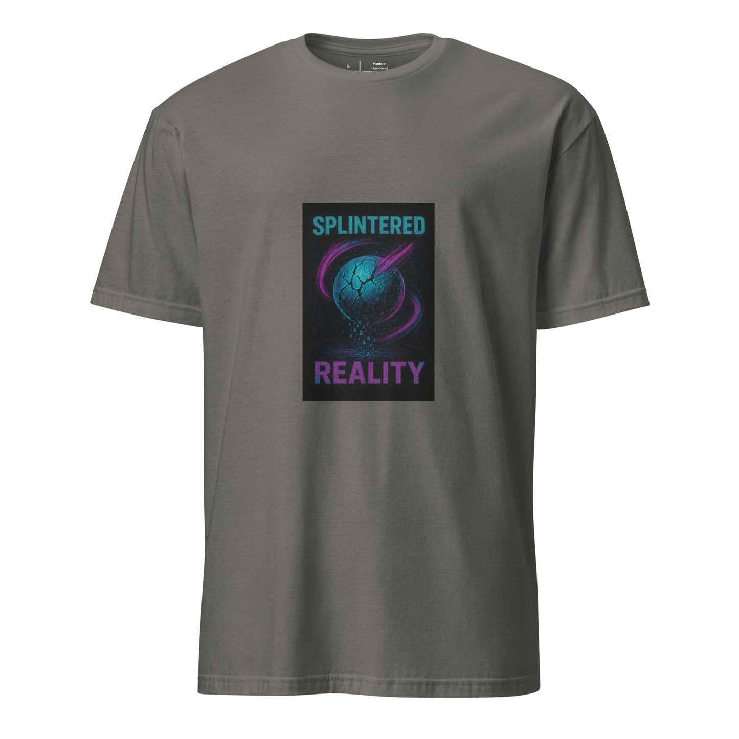 Splintered Reality - Cosmic Chaos - Short-Sleeve Unisex T-Shirt - Graphic Tee - Charcoal - Front