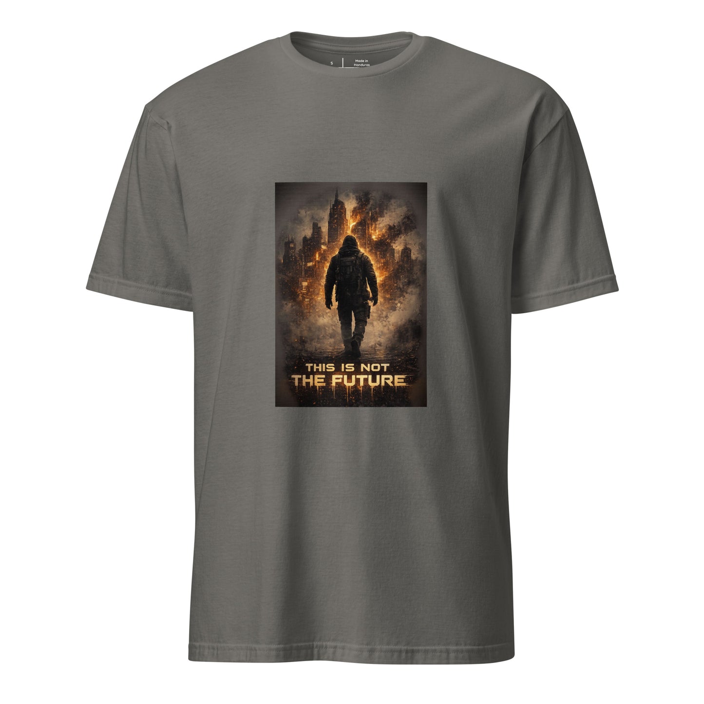 This Is Not The Future – Cinematic Sci-Fi - Short-Sleeve Unisex T-Shirt - Graphic Tee - Charcoal - Front