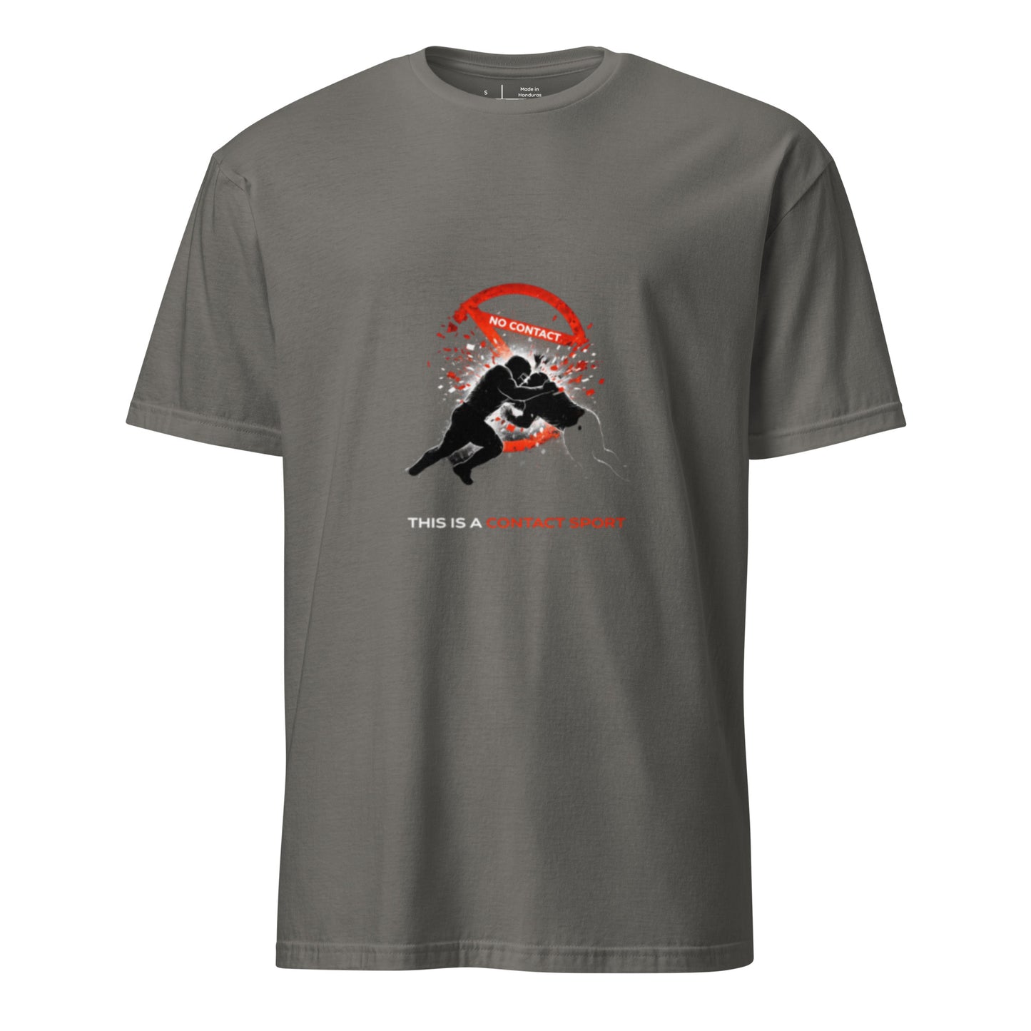 This Is A Contact Sport – Bold Sports - Short-Sleeve Unisex T-Shirt - Graphic Tee - Charcoal - Front