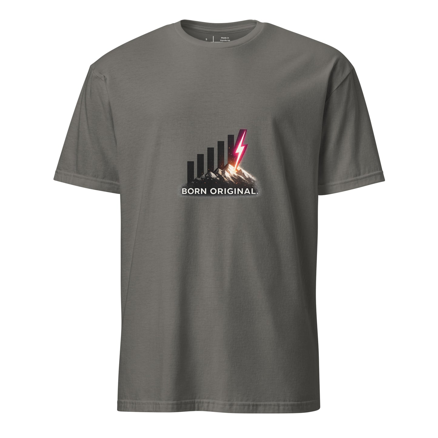 Born Original – Individuality - Short-Sleeve Unisex T-Shirt - Graphic Tee - Charcoal - Front