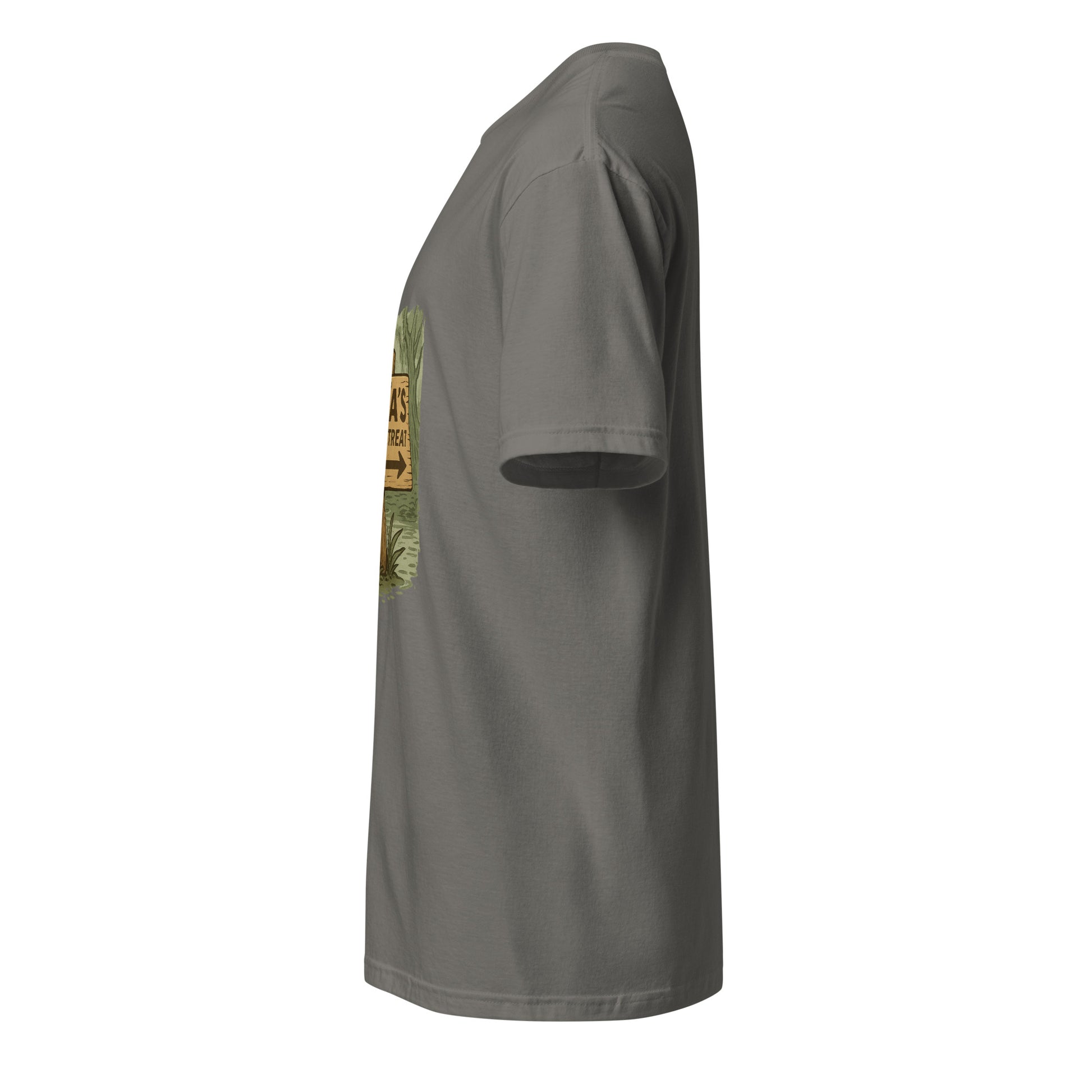 Yoda’s Yoga Retreat – Find Your Inner Force - Short-Sleeve Unisex T-Shirt - Graphic Tee - Charcoal - Left side