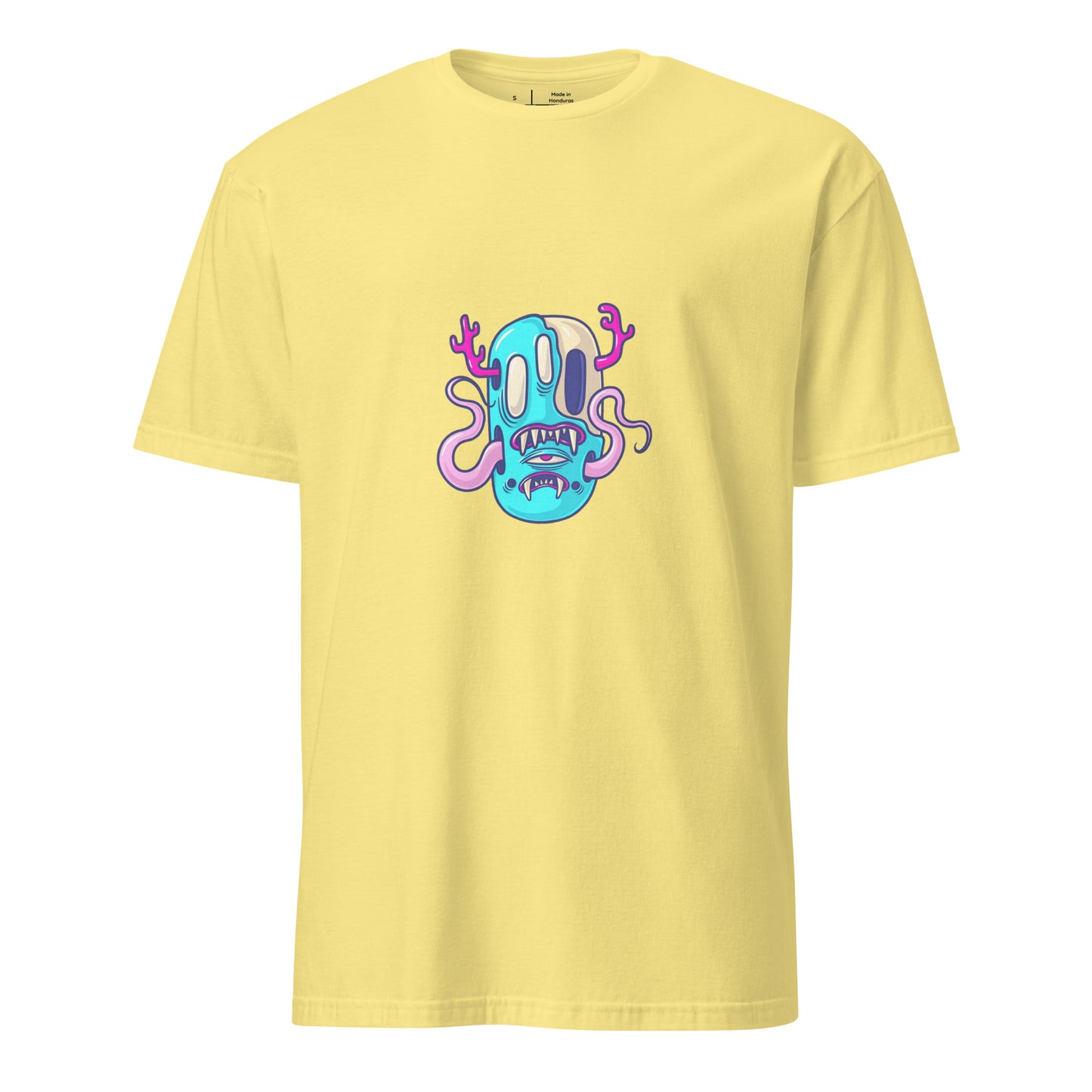 Monsta 4 - Monsta Collection - Short-Sleeve Unisex T-Shirt - Graphic Tee - Cornsilk - Front