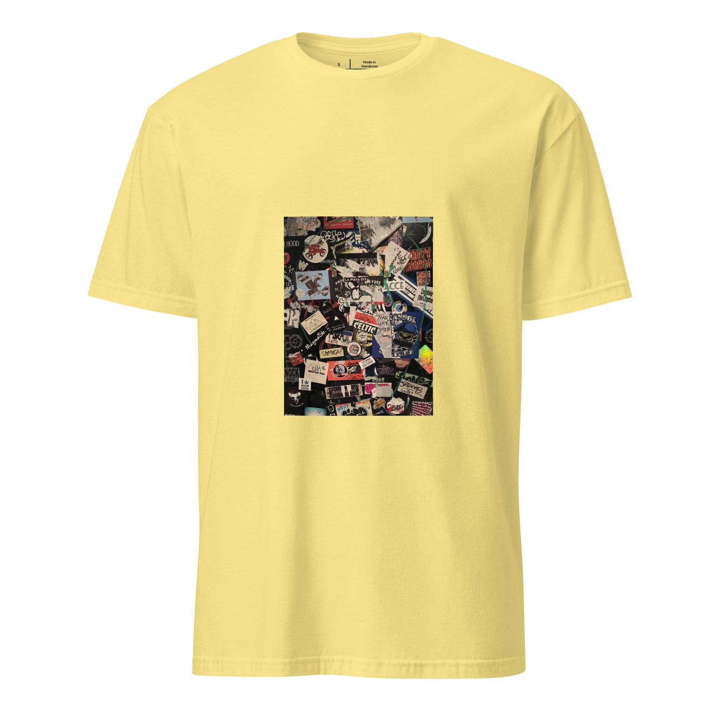 Graffiti - Street Art - Short-Sleeve Unisex T-Shirt - Graphic Tee - Cornsilk - Front