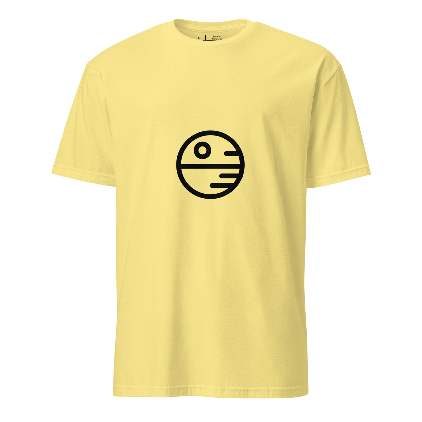 D-Star - "Galactic Station" - Short-Sleeve Unisex T-Shirt - Graphic Tee - Cornsilk - Front