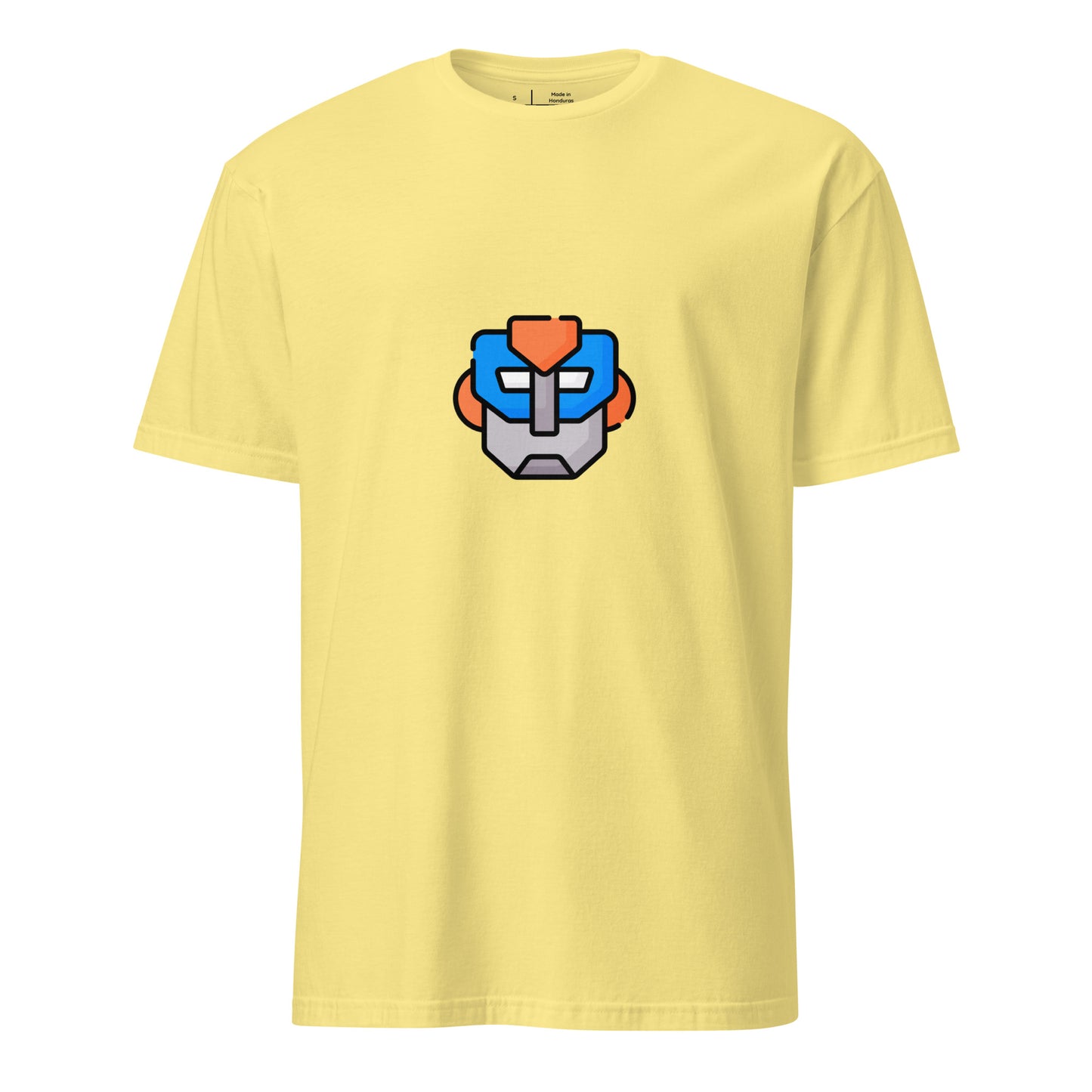 Defender - The Guardian Bot - Short-Sleeve Unisex T-Shirt - Graphic Tee - Cornsilk - Front
