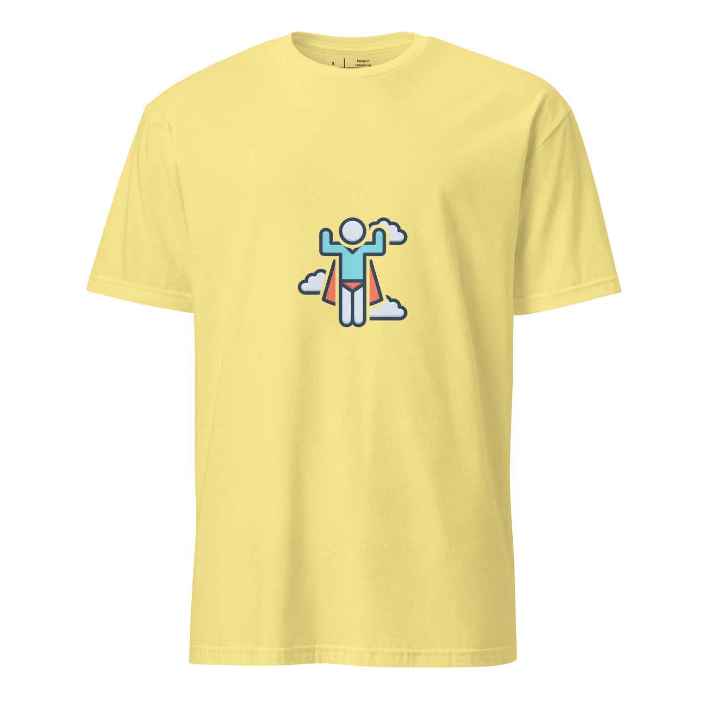 Hero - Up, Up And Away! - Short-Sleeve Unisex T-Shirt - Graphic Tee - Cornsilk - Front 