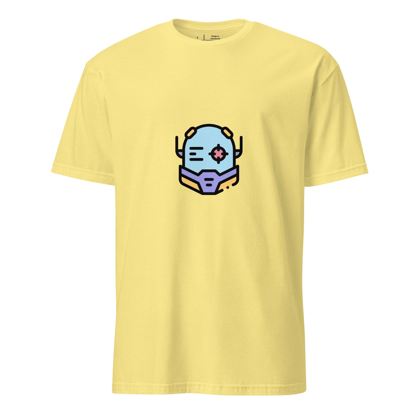 Cyber Helmet - Target Acquired - Short-Sleeve Unisex T-Shirt - Graphic Tee - Cornsilk - Front