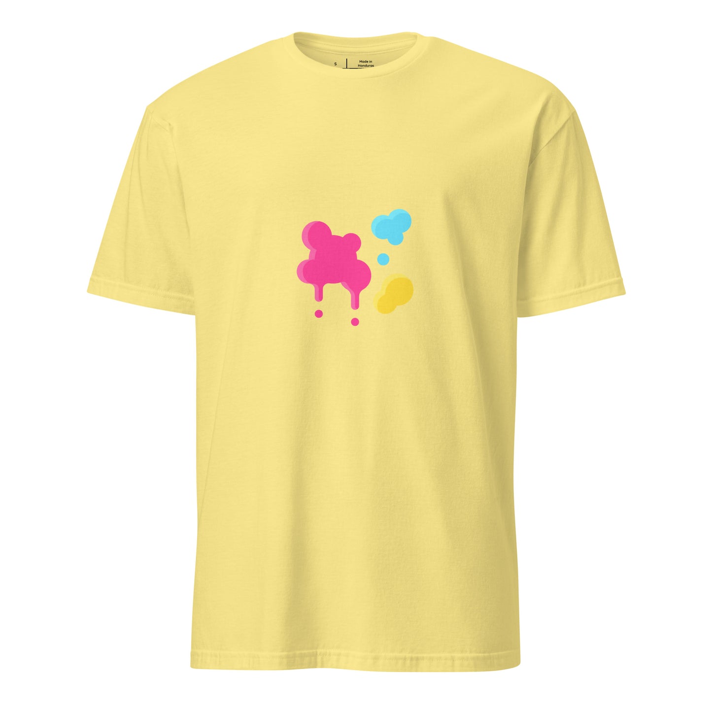 Splat - Urban Paint Splash - Short-Sleeve Unisex T-Shirt - Graphic Tee - Cornsilk - Front