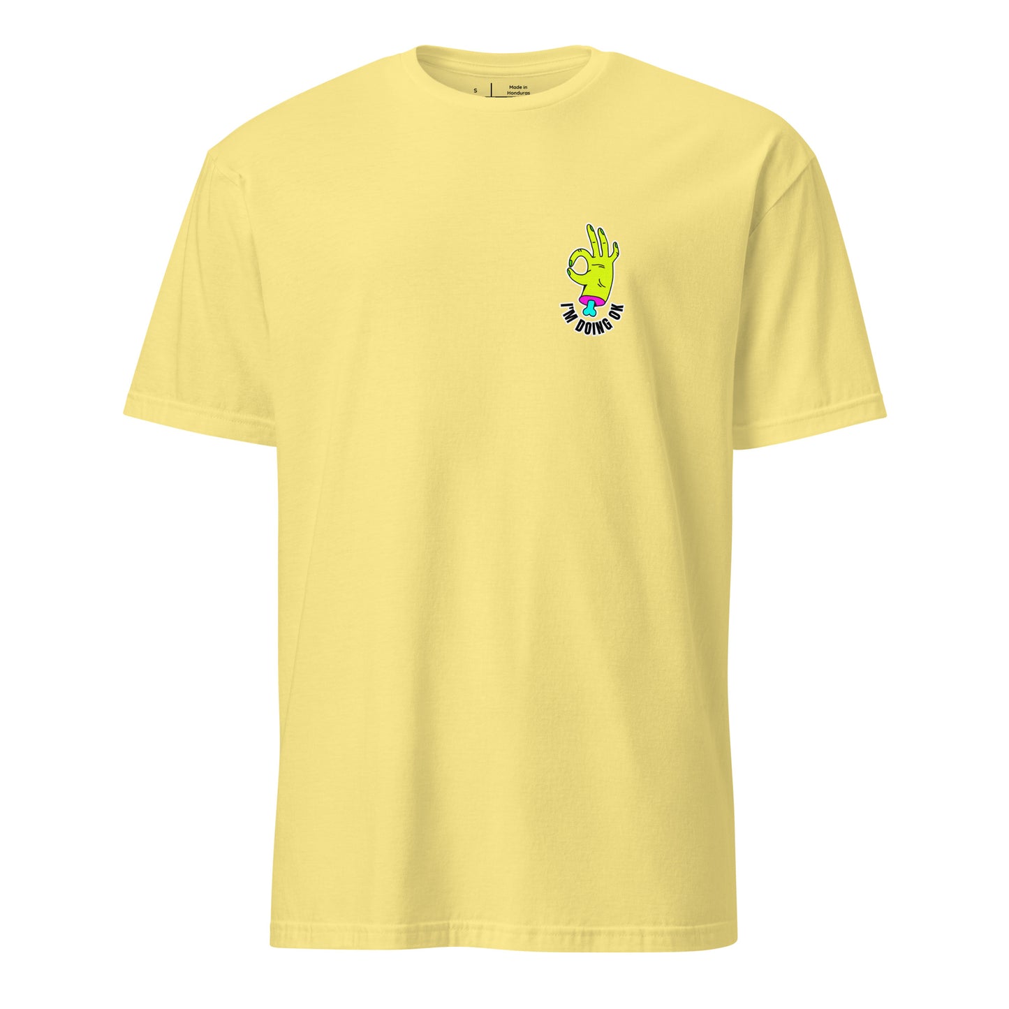 I'm OK - Zombie Hand - Short-Sleeve Unisex T-Shirt - Graphic Tee - Cornsilk - Front