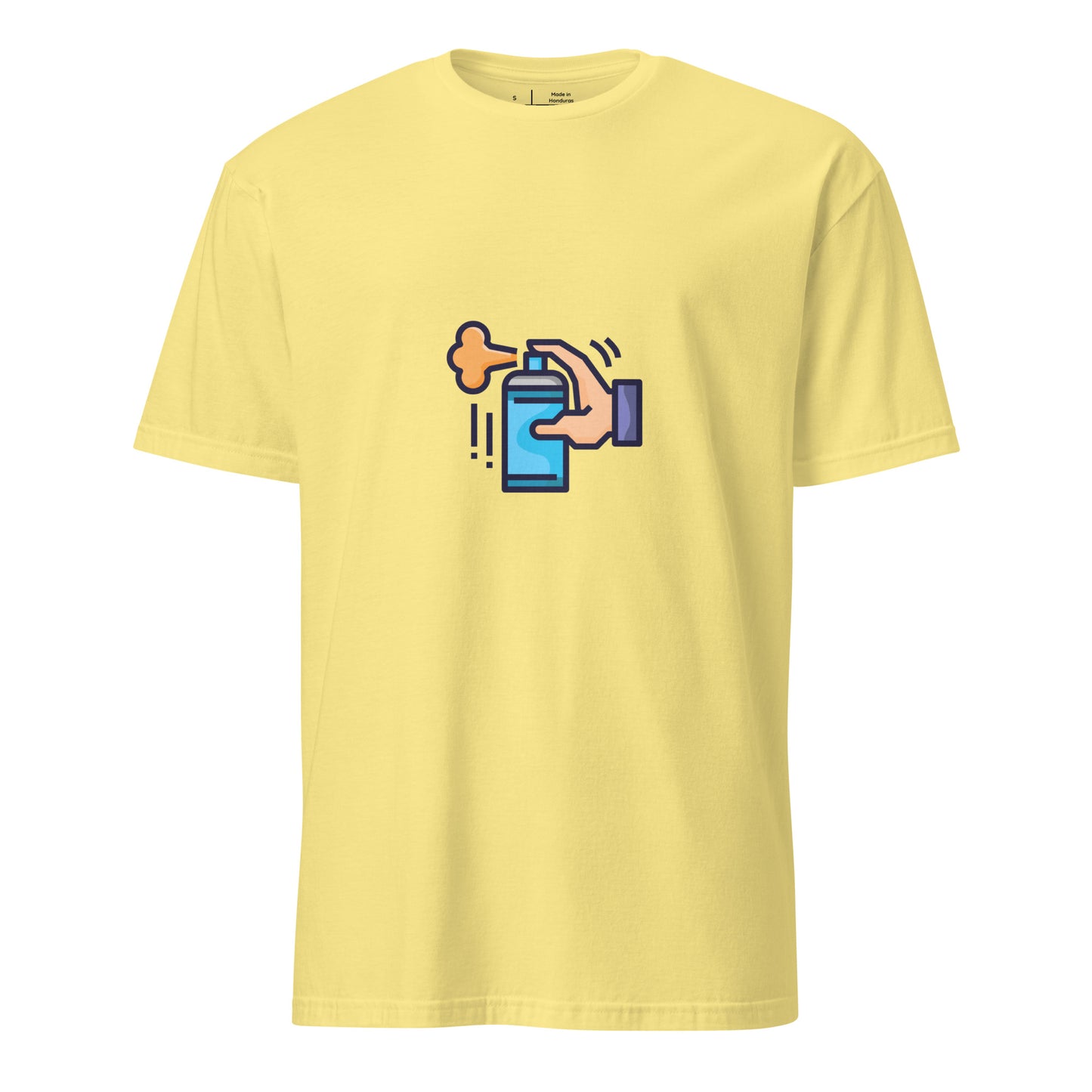 Tag Can - Graffiti Hand Style Tribute - Short-Sleeve Unisex T-Shirt - Graphic Tee - Cornsilk - Front
