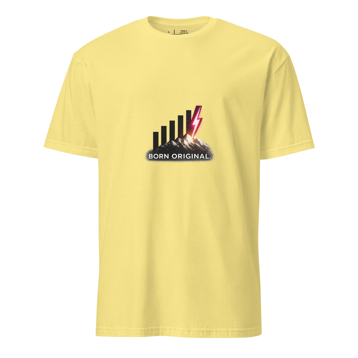 Born Original – Individuality - Short-Sleeve Unisex T-Shirt - Graphic Tee - Cornsilk - Front