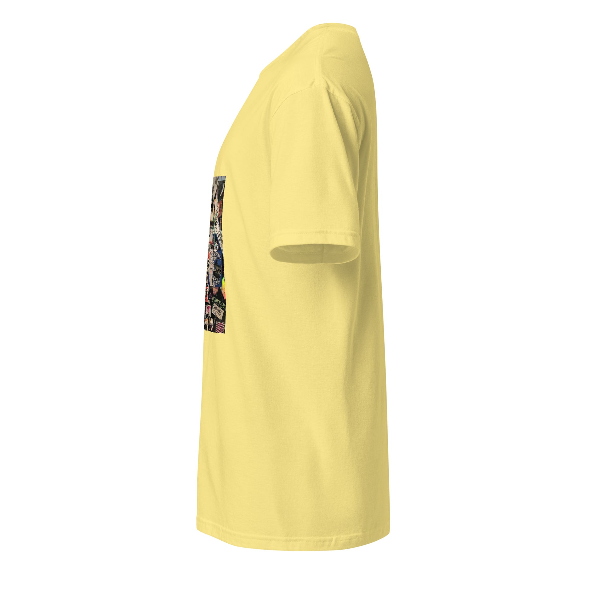 Graffiti - Street Art - Short-Sleeve Unisex T-Shirt - Graphic Tee - Cornsilk - Left side