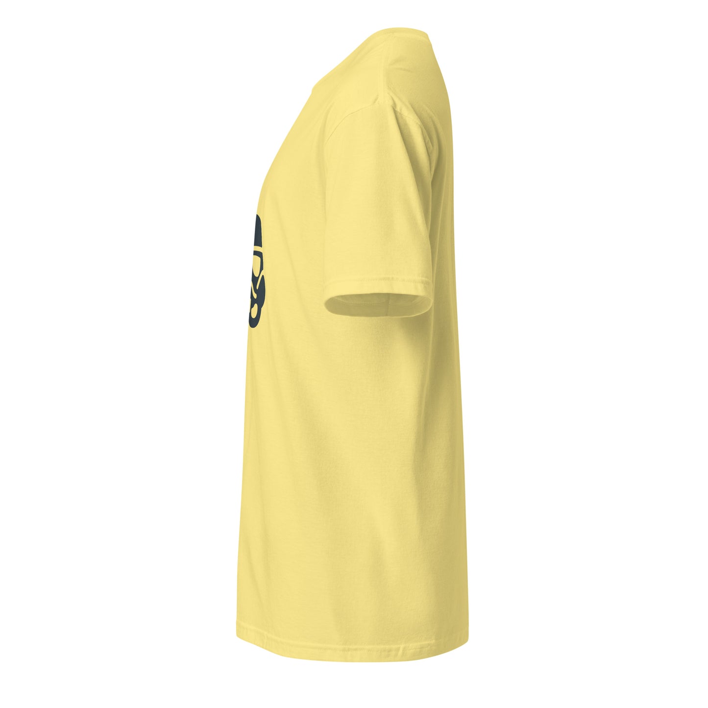 Trooper - Minimalist Galactic Grunt - Short-Sleeve Unisex T-Shirt - Graphic Tee - Cornsilk - Left side
