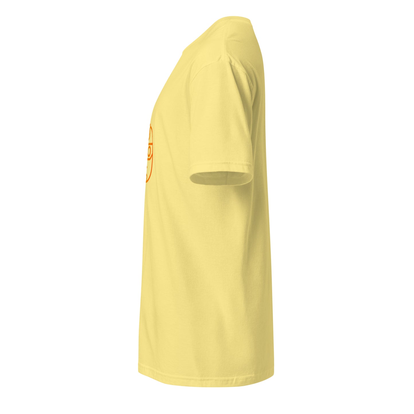 Cyber Robot - Futuristic Face - Short-Sleeve Unisex T-Shirt - Graphic Tee -
Cornsilk - Left side