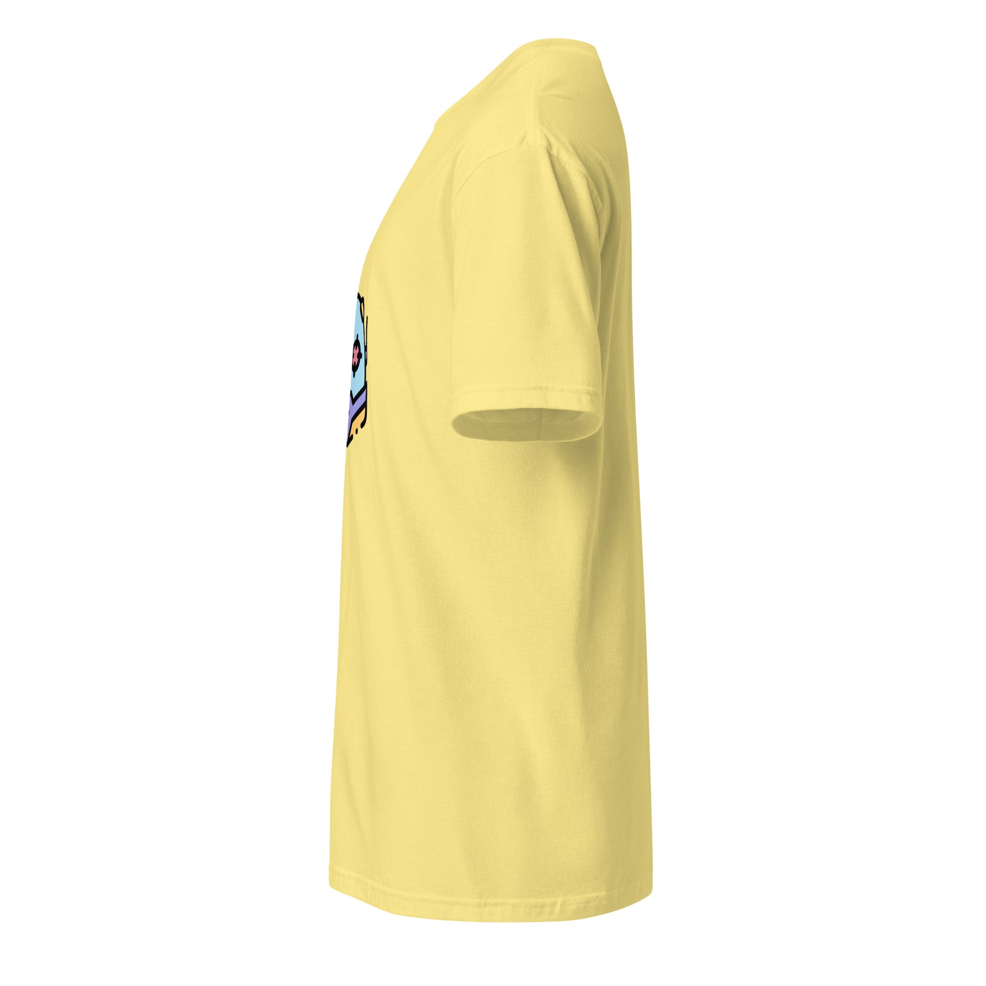 Cyber Helmet - Target Acquired - Short-Sleeve Unisex T-Shirt - Graphic Tee - Cornsilk - Left side