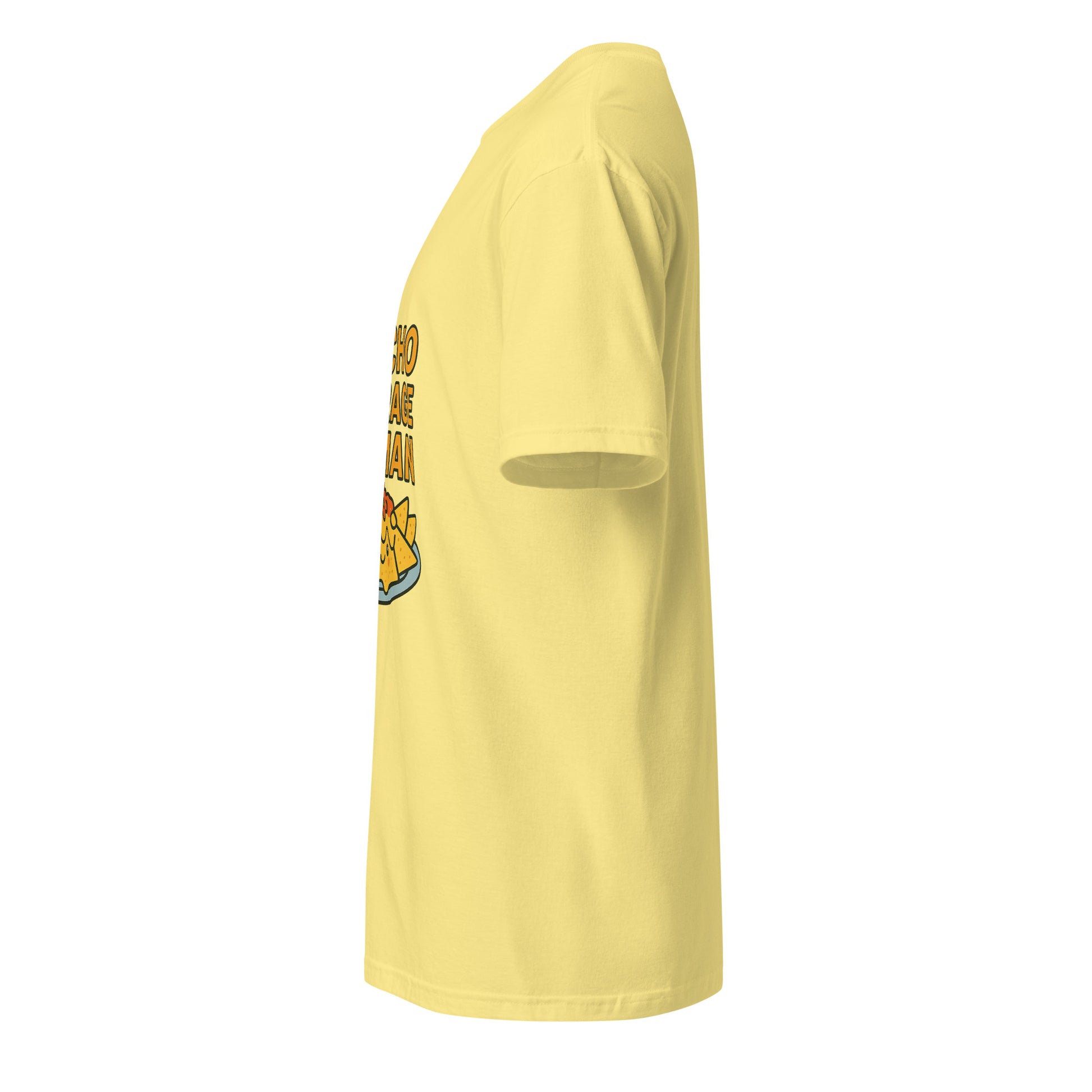 Nacho Average Human – Funny - Short-Sleeve Unisex T-Shirt - Graphic Tee - Cornsilk - Left side