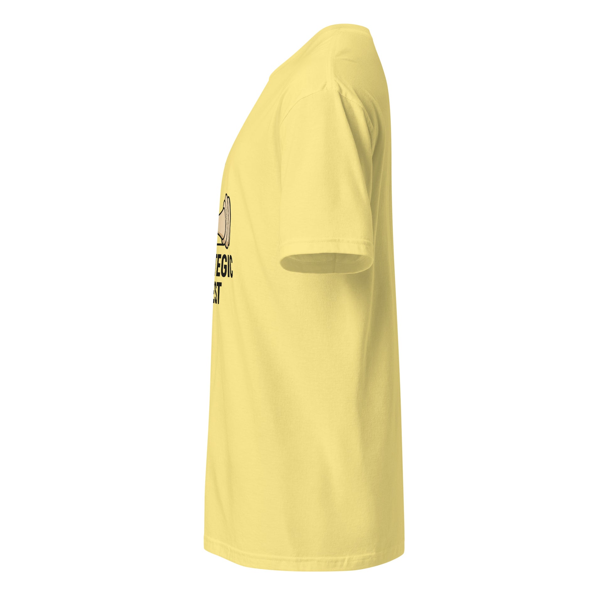 Strategic Rest – The Smart Way To Recharge - Short-Sleeve Unisex T-Shirt - Graphic Tee - Cornsilk - Left side