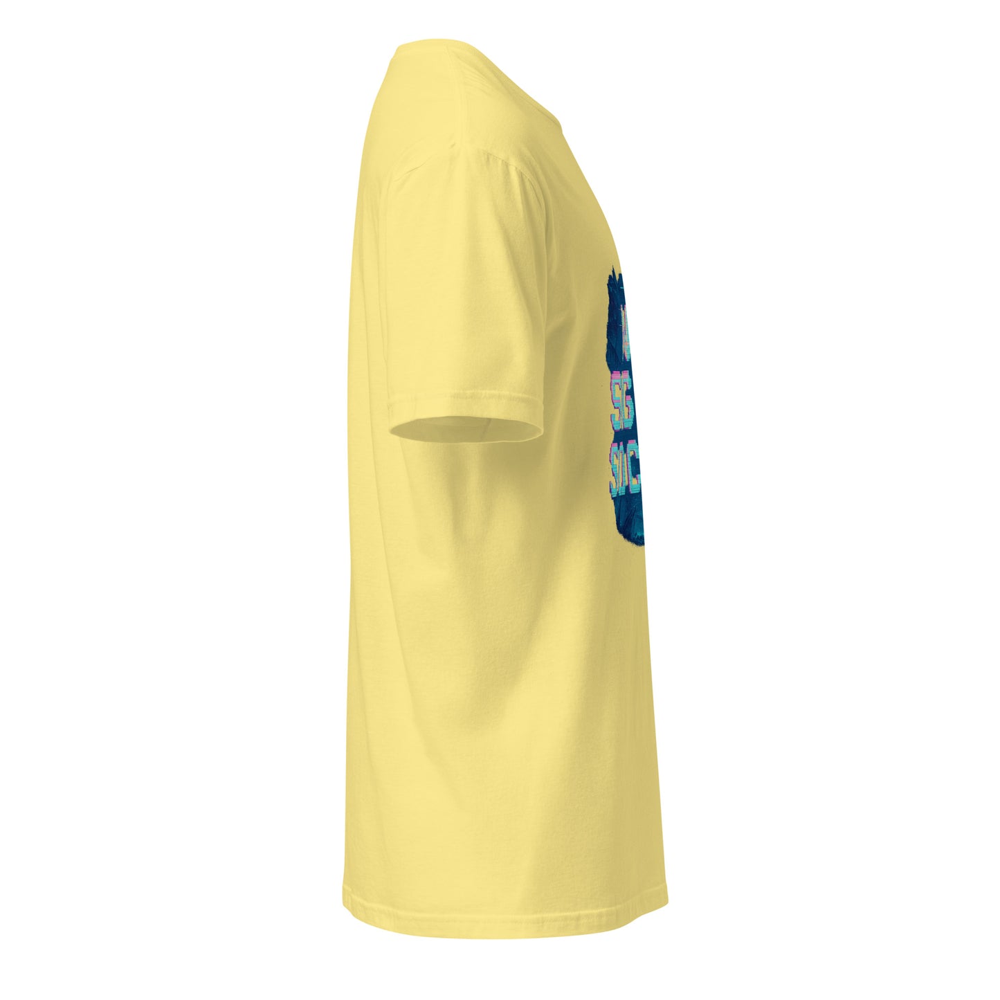 No Signal Society - Digital Detox - Short-Sleeve Unisex T-Shirt - Graphic Tee - Cornsilk - Right side