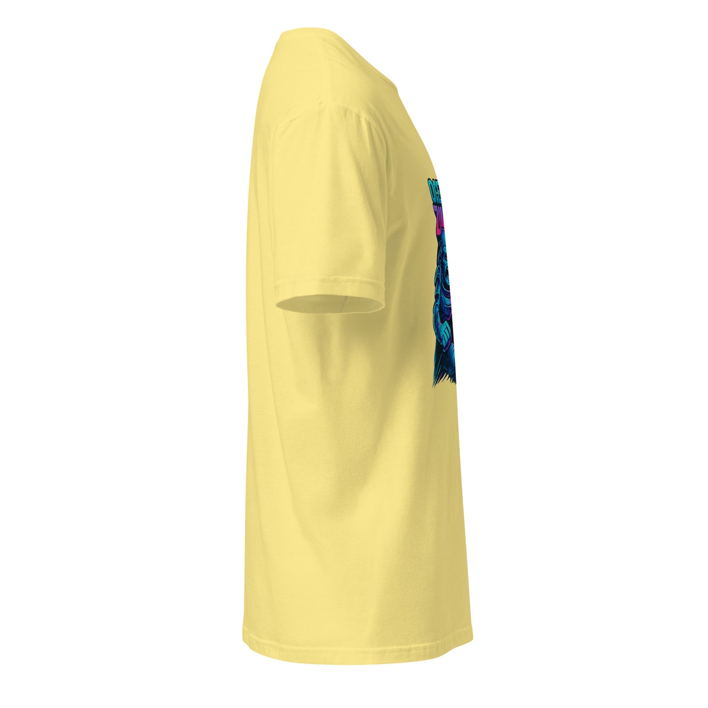 Oceanic Zombie - Deep Sea Horror - Short-Sleeve Unisex T-Shirt - Graphic Tee - Cornsilk - Right side