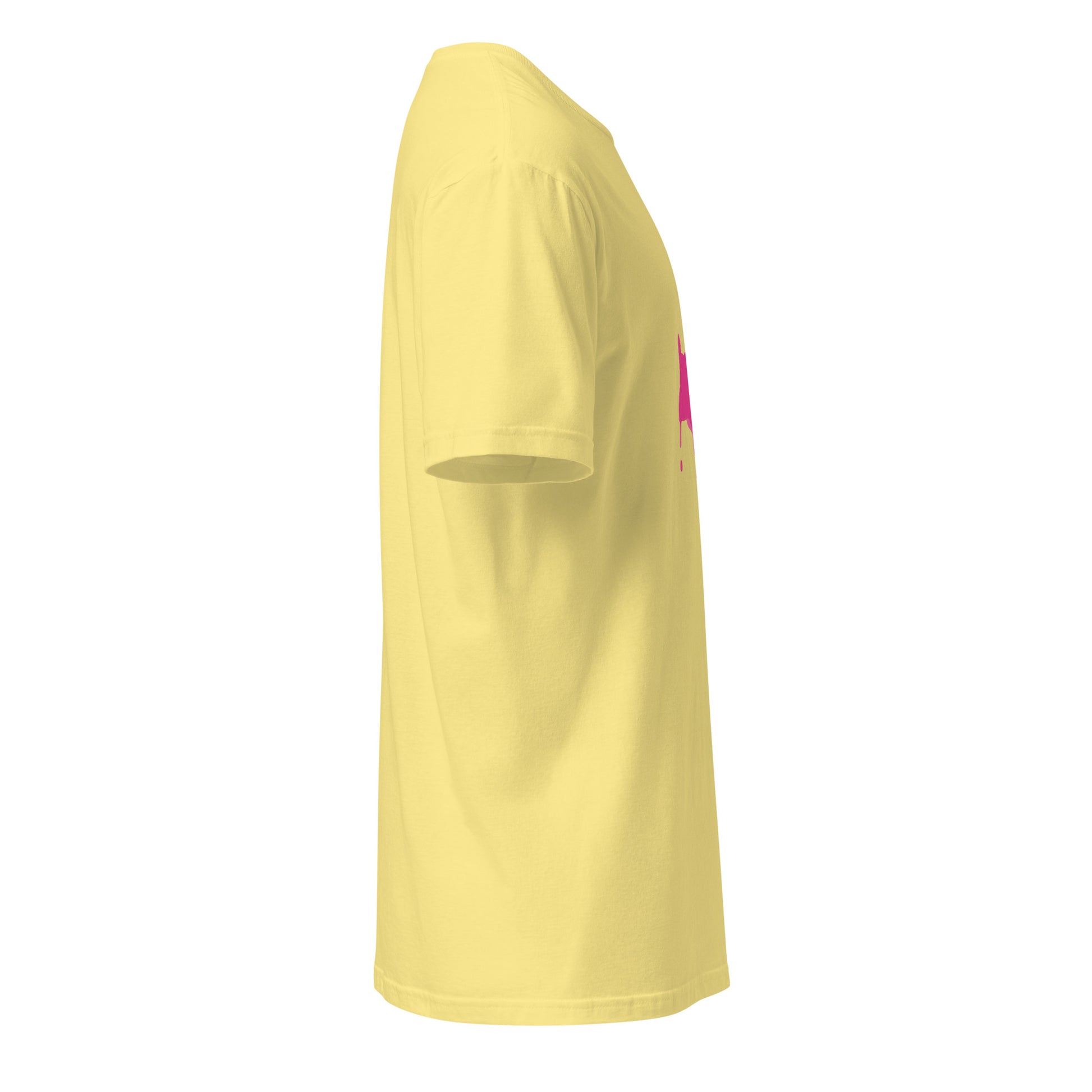 Splat - Urban Paint Splash - Short-Sleeve Unisex T-Shirt - Graphic Tee - Cornsilk - Right side