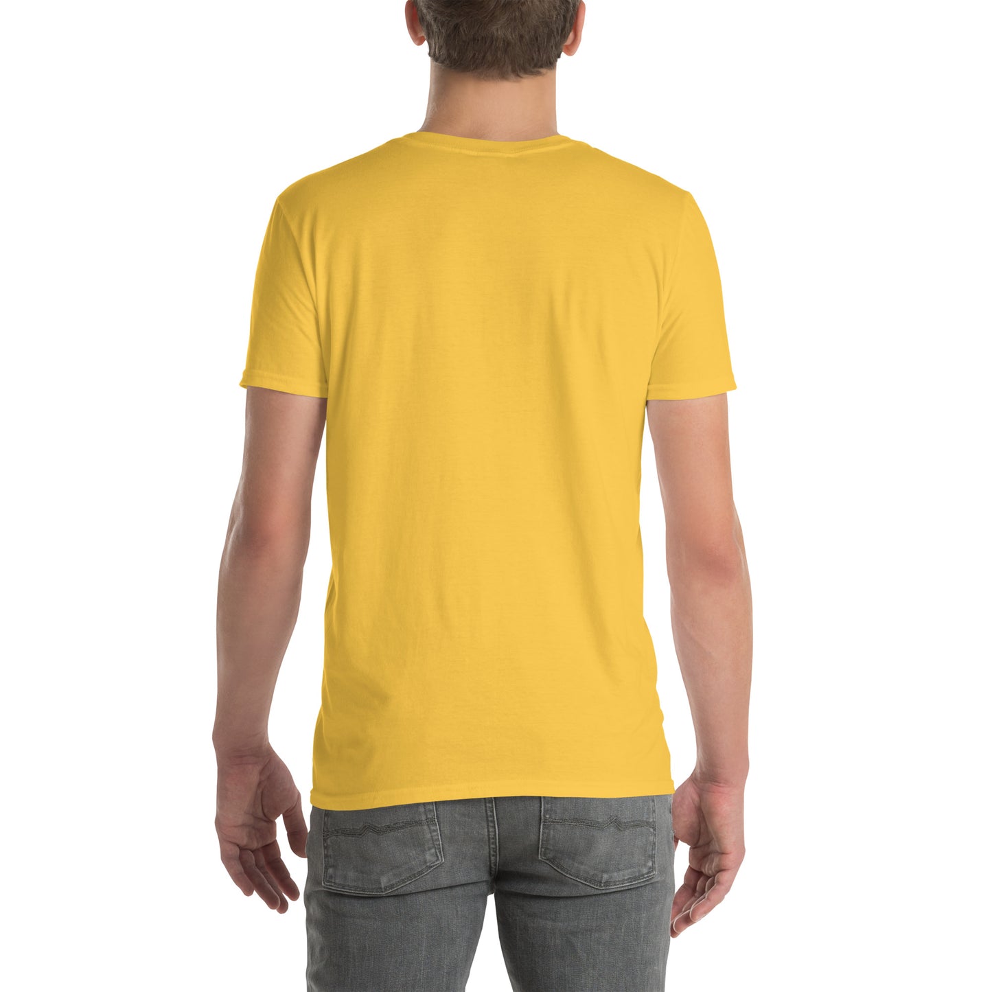 Never Trust An Atom - Science Joke - Short-Sleeve Unisex T-Shirt - Graphic Tee - Daisy - Back