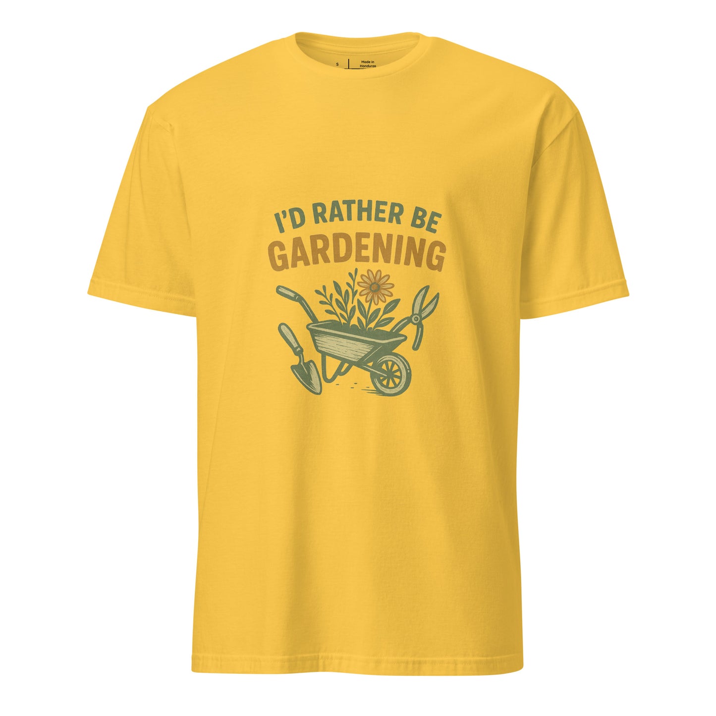 Rather Be Gardening - Plant Enthusiasts - Short-Sleeve Unisex T-Shirt - Graphic Tee - Daisy - Front