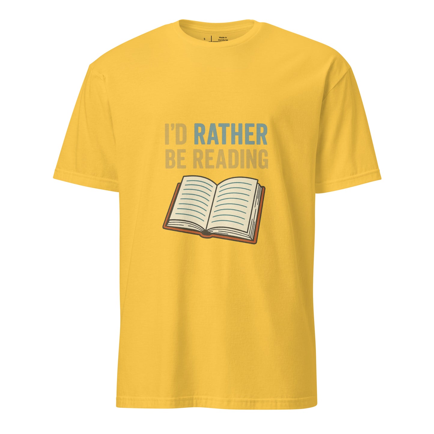 Rather Be Reading - Bibliophiles Tribute - Short-Sleeve Unisex T-Shirt - Graphic Tee - Daisy - Front