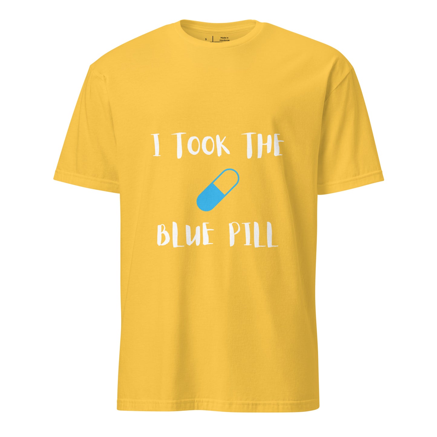 The Blue Pill - Sci-Fi Tribute - Short-Sleeve Unisex T-Shirt - Graphic Tee - Daisy - Front
