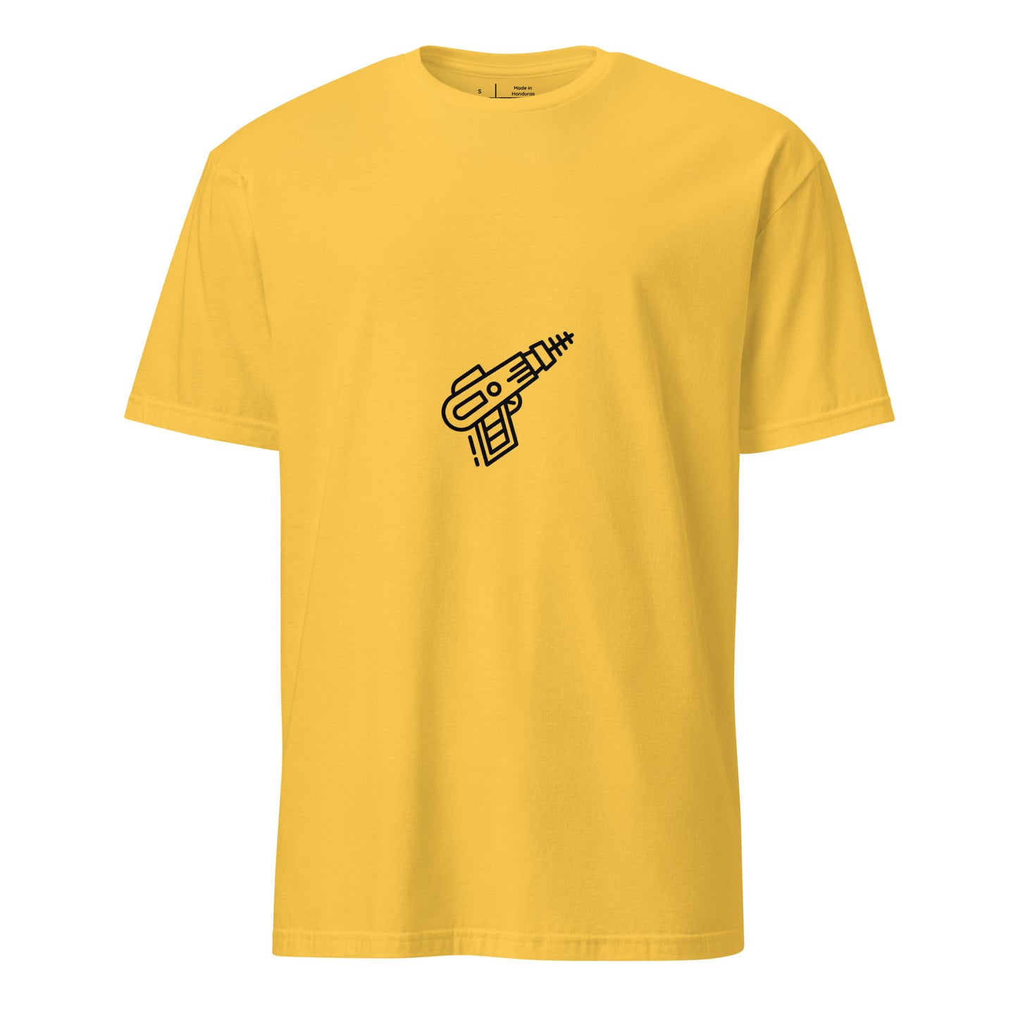 Blasta - Sci-Fi Minimalist Ray Gun - Short-Sleeve Unisex T-Shirt - Graphic Tee - Daisy - Front