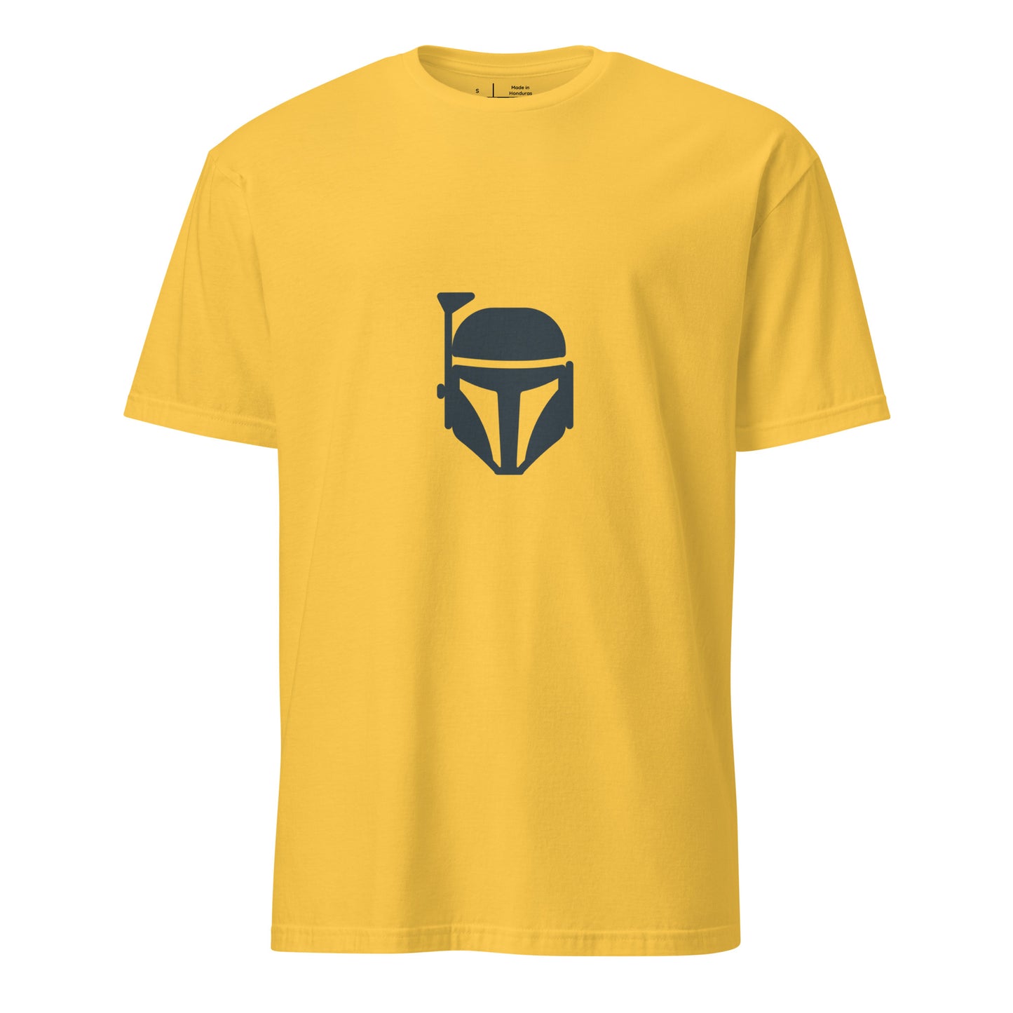 Bounty Hunter - Minimalist Mandalorian Icon - Short-Sleeve Unisex T-Shirt - Graphic Tee - Daisy - Front