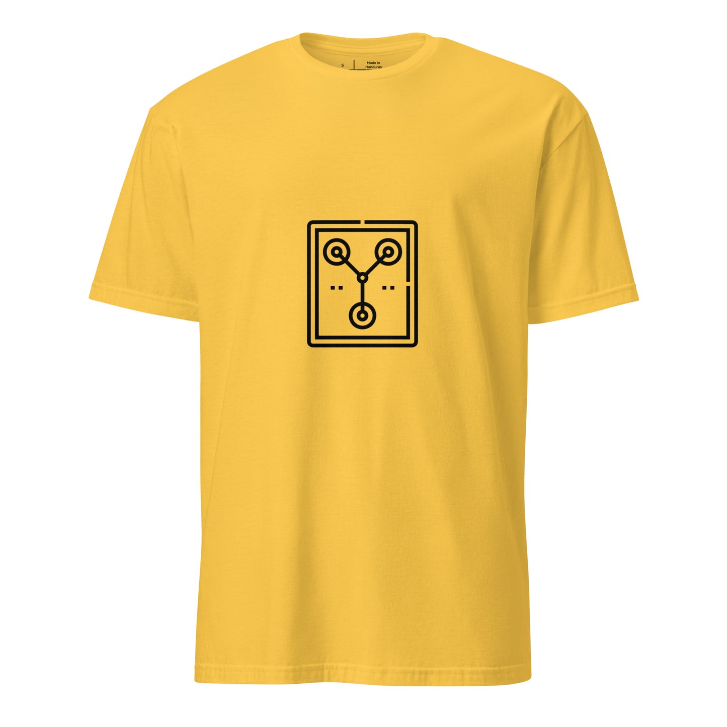 Flux2 - Minimalist Time Circuit - Short-Sleeve Unisex T-Shirt - Graphic Tee - Daisy - Front