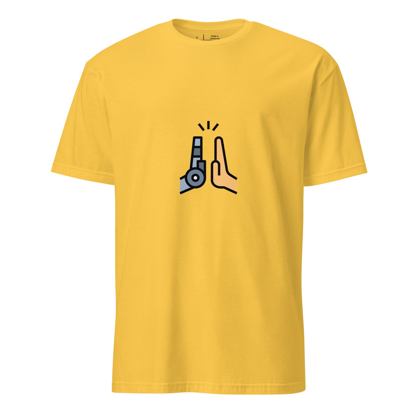 Collab - Man Meets Machine - Short-Sleeve Unisex T-Shirt - Graphic Tee - Daisy - Front